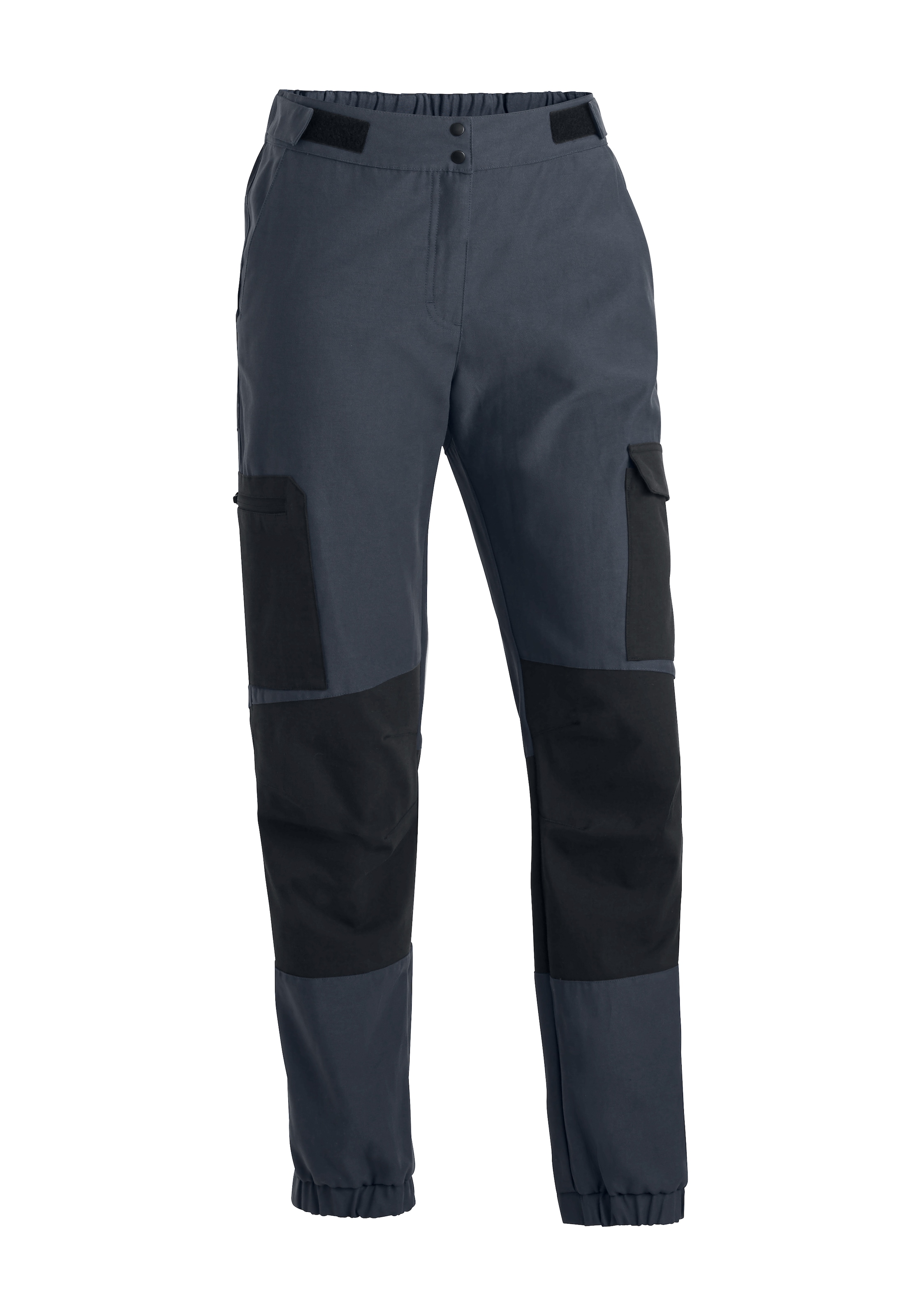 Outdoorhose MAIER SPORTS "Stoneflex W", Damen, Gr. 19, Kurzgrößen, graphit, 58% Baumwolle, 42% Polyester, Hosen Outdoorhose, Damen Wanderhose, robuste Cargohose mit viel Stauraum, Regular Fit