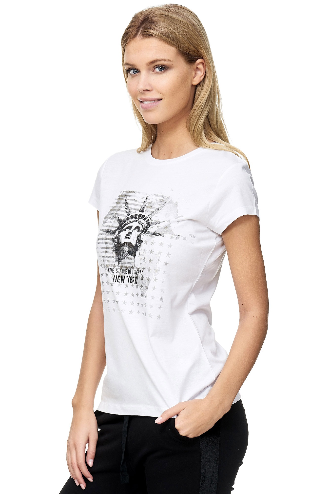 Decay T-Shirt, Lady Liberty-Aufdruck