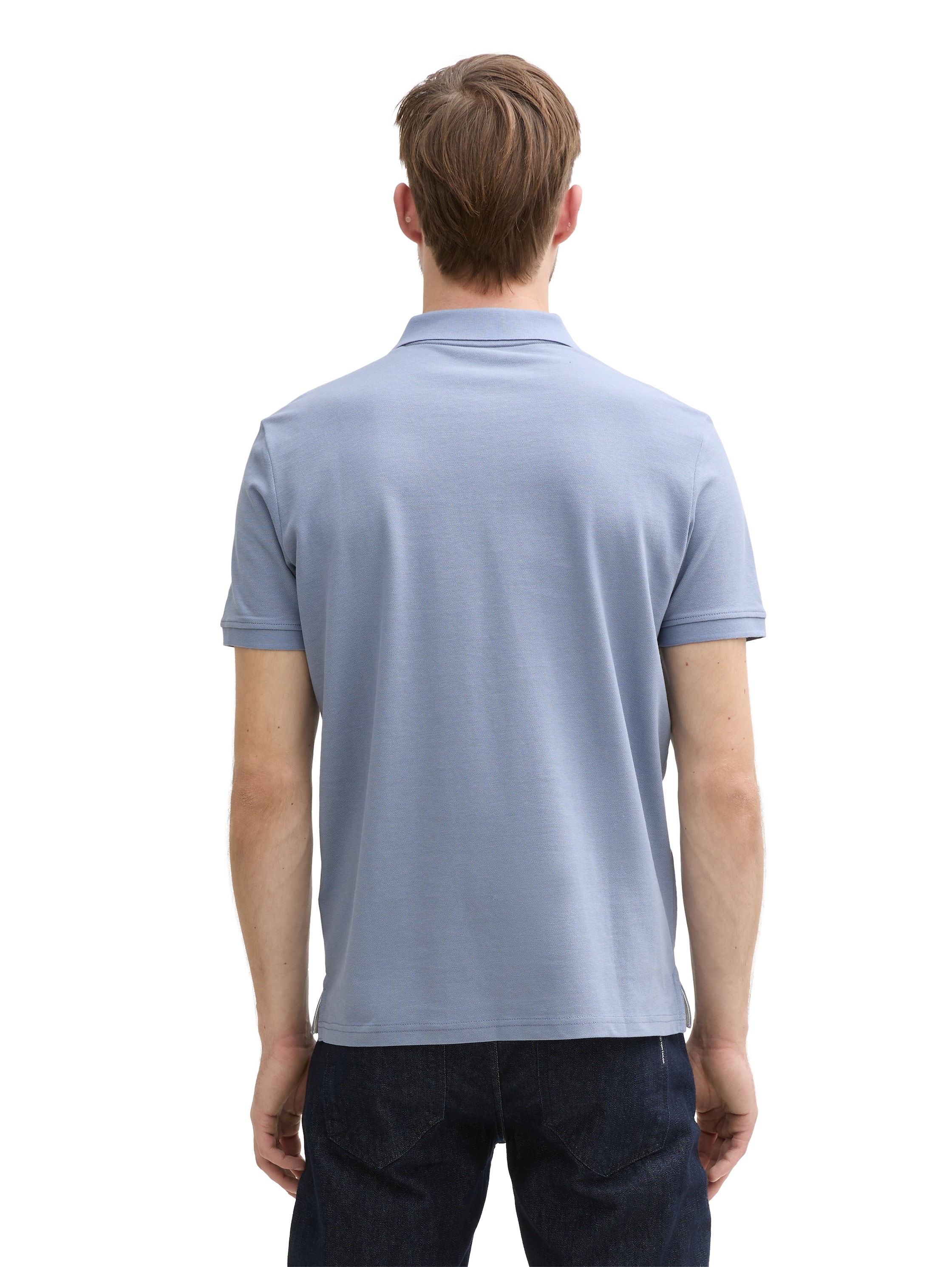 TOM TAILOR Poloshirt, mit farblich hervorgehobener Knopfleiste