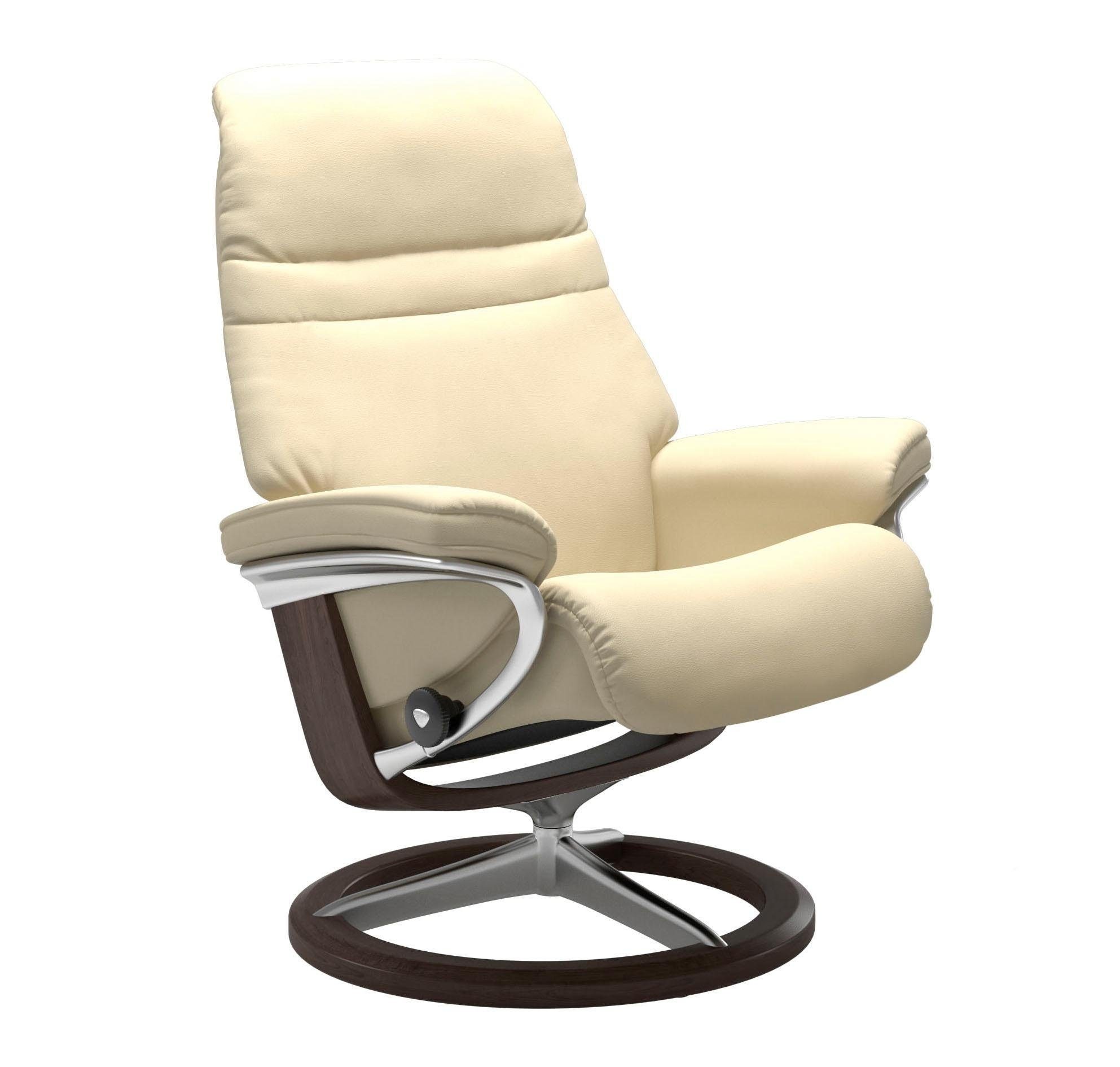 Thumbnail - Stressless Relaxsessel "Sunrise" mit Signature Base, Größe S, Gestell Wenge, in 2 Bezugsqualitäten lieferbar