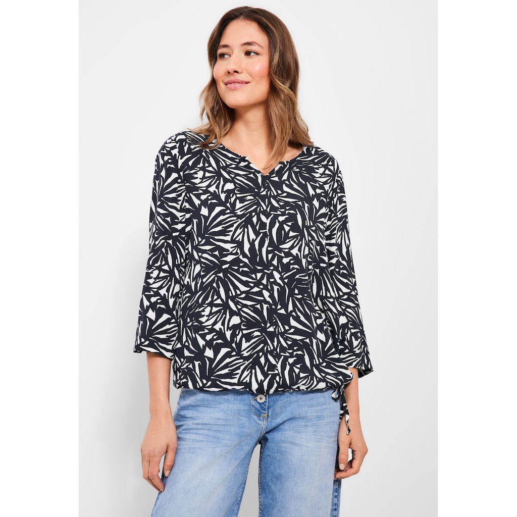 Cecil Shirtbluse mit Tunnelzug am Saum Cecil Shirtbluse mit Tunnelzug am Saum