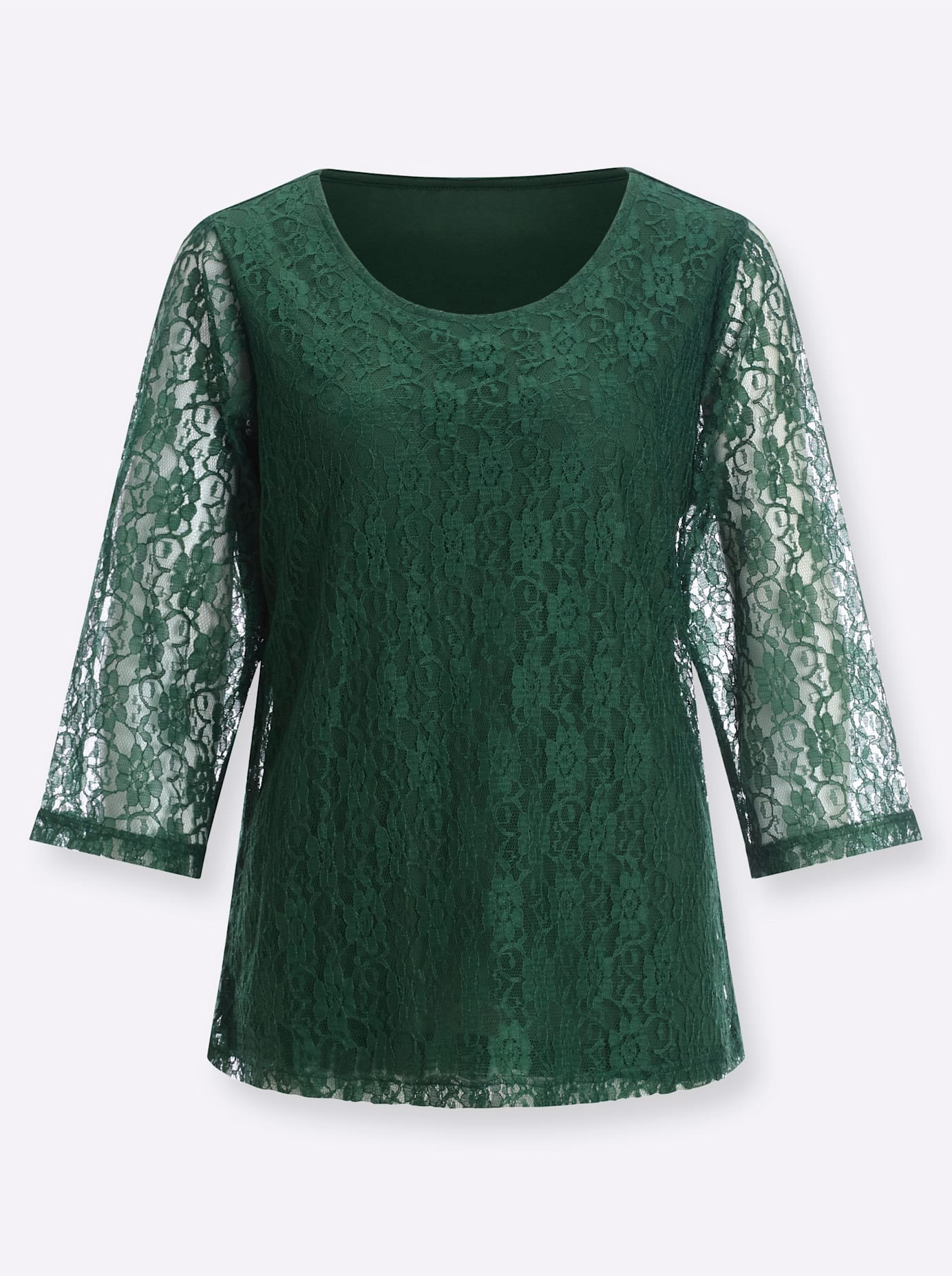 Classic Basics Spitzenshirt »Spitzenshirt«, (1 tlg.)