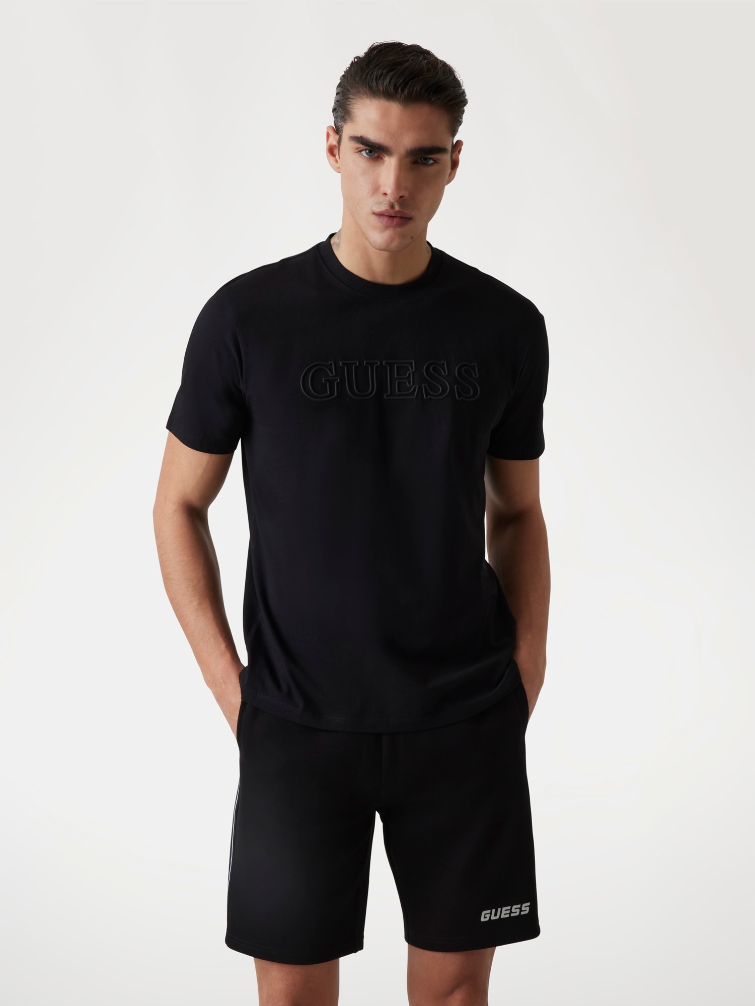 Guess T-Shirt »ALPHY« Regular Fit, Logo-Druck