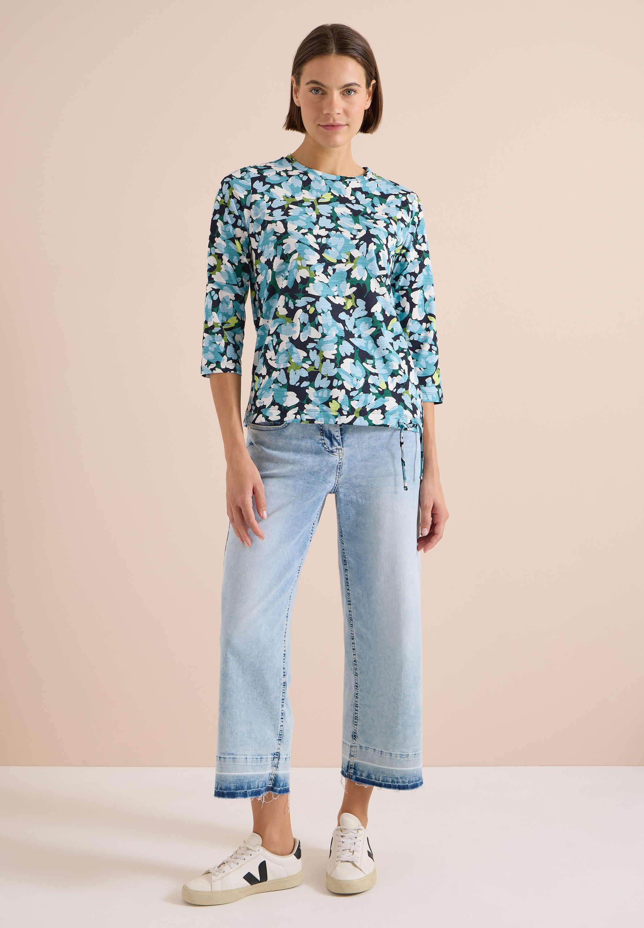 Cecil 3/4-Arm-Shirt mit allover Print
