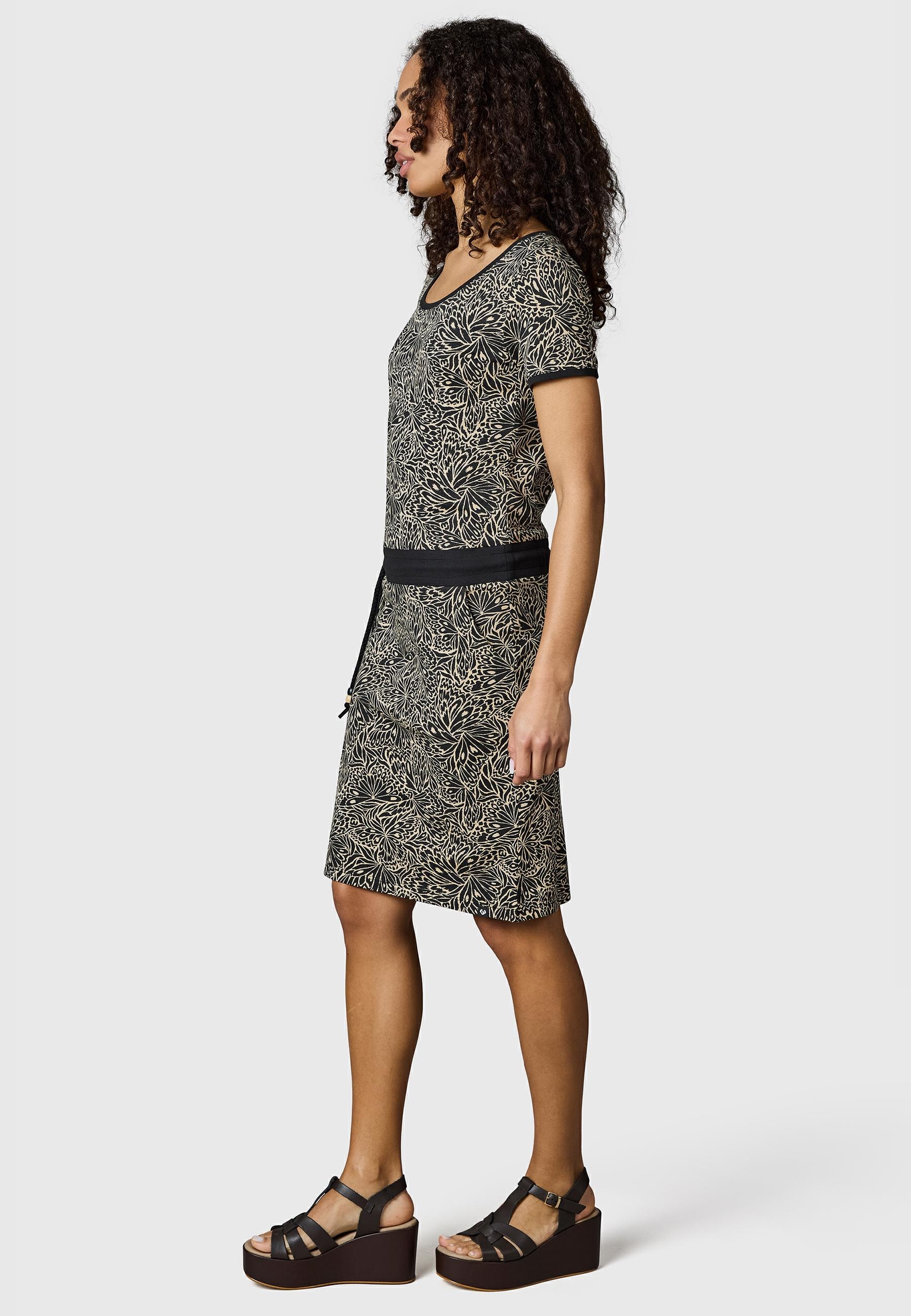 Ragwear Minikleid »Baomi Zoo YOUMODO« Außentaschen | Eingrifftaschen Gemustertes Damen Sommerkleid