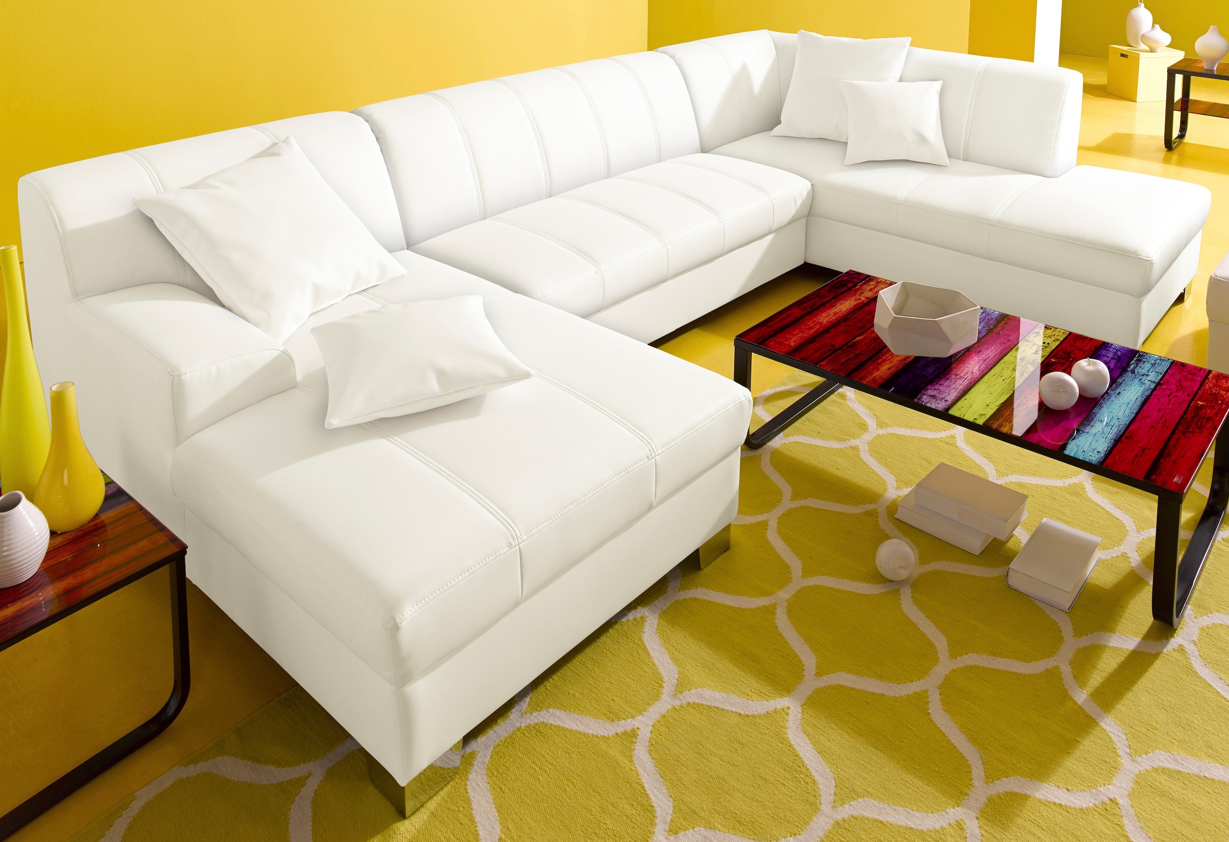 DOMO collection Wohnlandschaft "Turah moderne Steppung, incl. Zierkissen, a günstig online kaufen