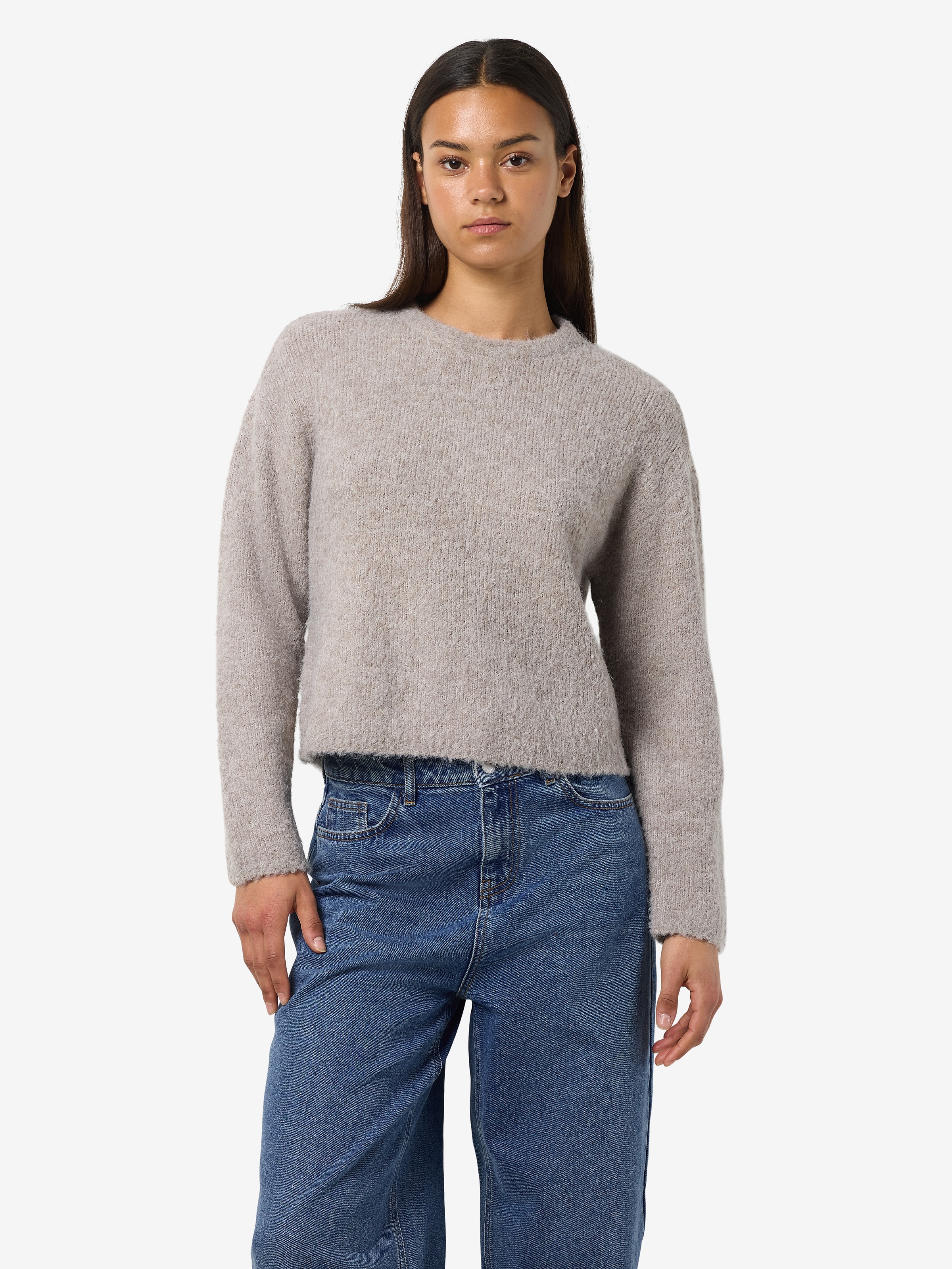 Noisy may Rundhalspullover "NMDOLLY L/S O-NECK KNIT FWD NOOS" günstig online kaufen