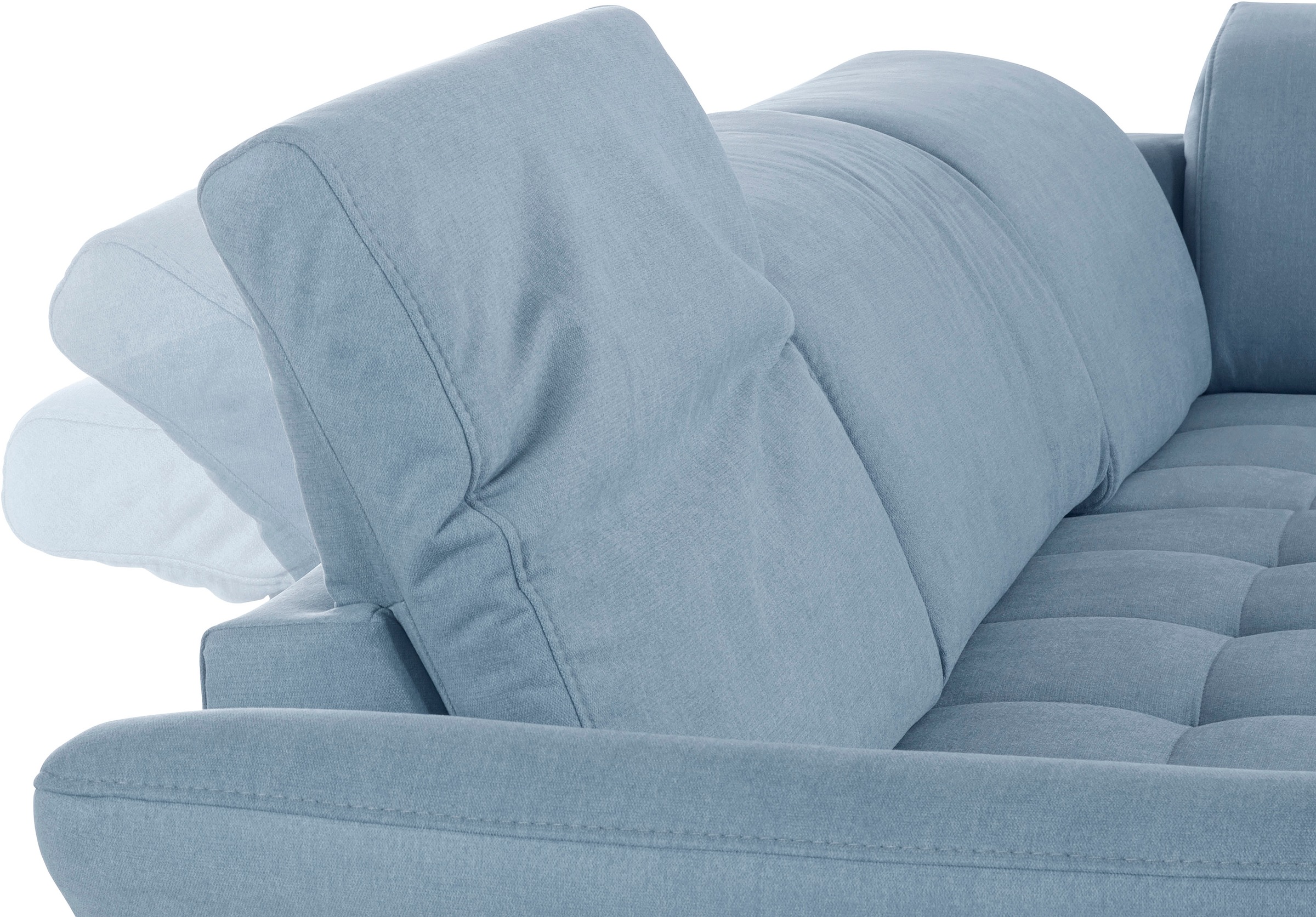 INOSIGN Ecksofa »Fresh L-Form«, Federkern, wahlweise Kopfteilverstellung und motorischer Vorziehsitz