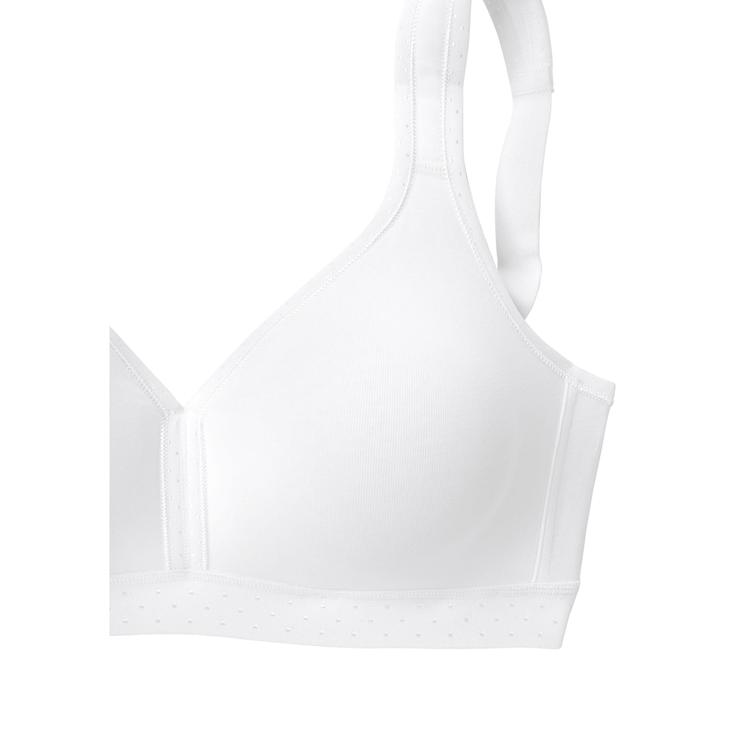 petite fleur Soft-BH, (Packung, 2 Stück), ohne Bügel aus sanfter Baumwolle