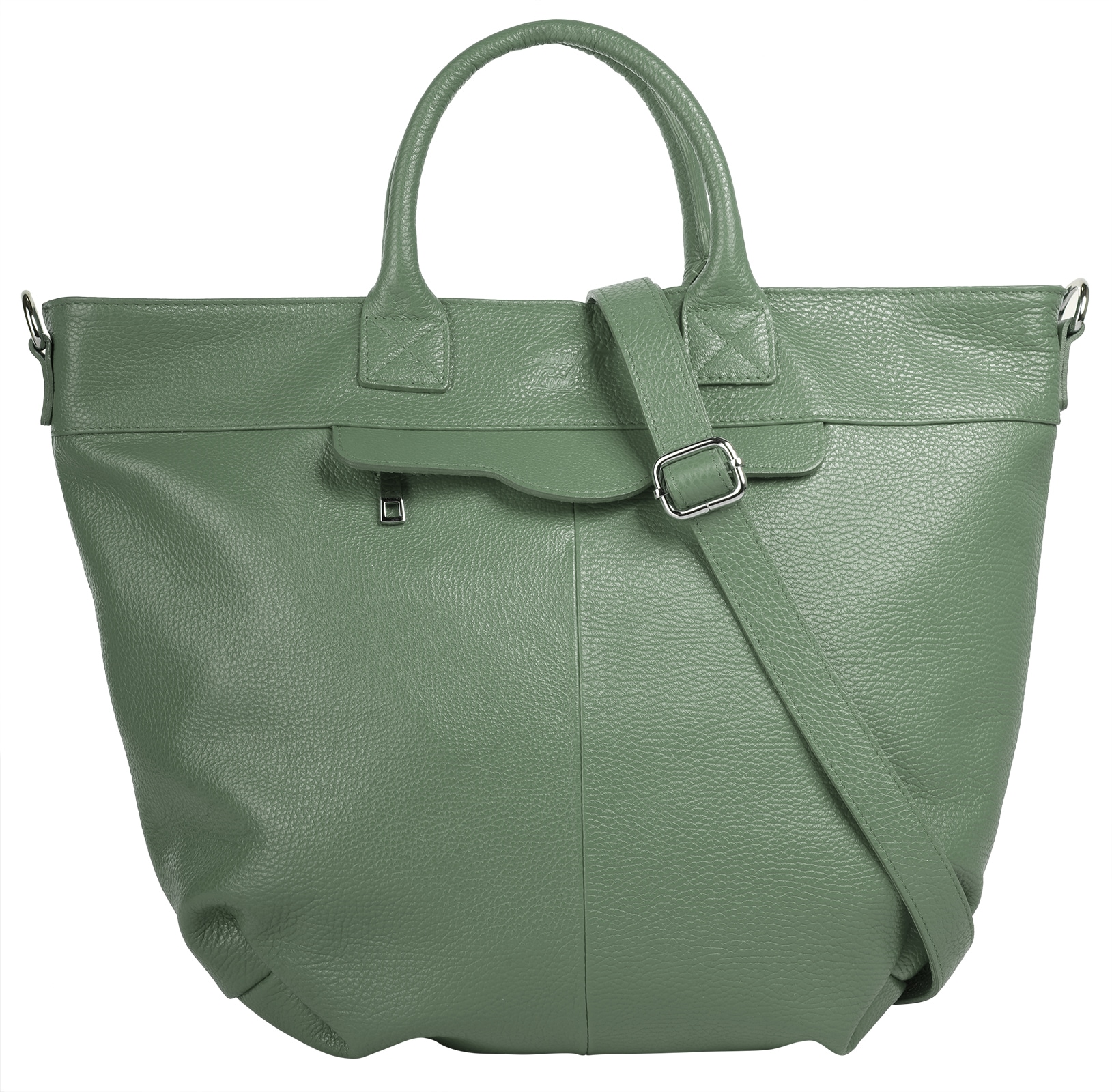 Samantha Look Henkeltasche, echt Leder, Made in Italy