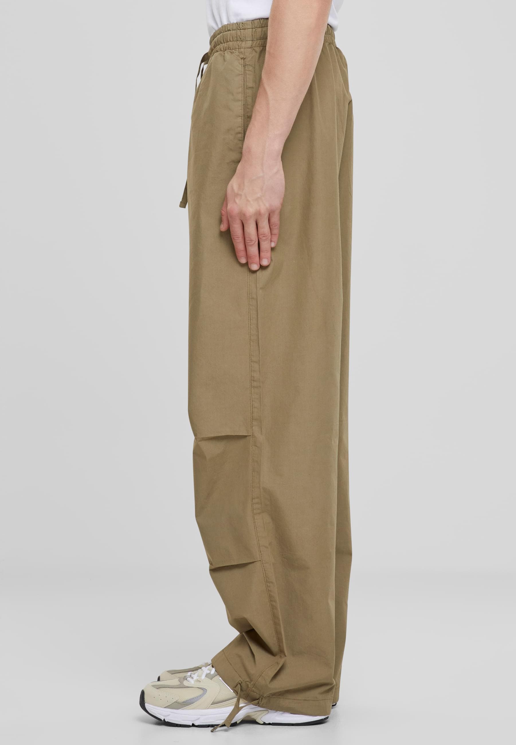 URBAN CLASSICS Stoffhose »Urban Classics Wide Poplin Pants«, (1 tlg.)