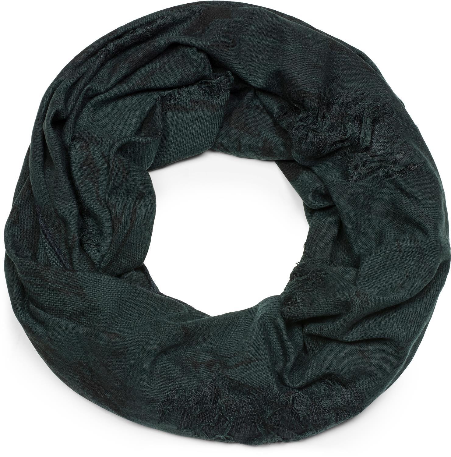styleBREAKER Loop »Gemusterter Loop Schal im Destroyed used Look« 1 Stk.