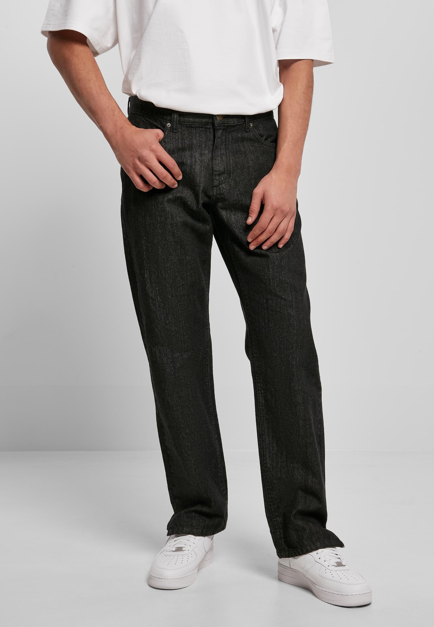 URBAN CLASSICS Bequeme Jeans »Urban Classics Herren Straight Slit Jeans«, (1 tlg.)