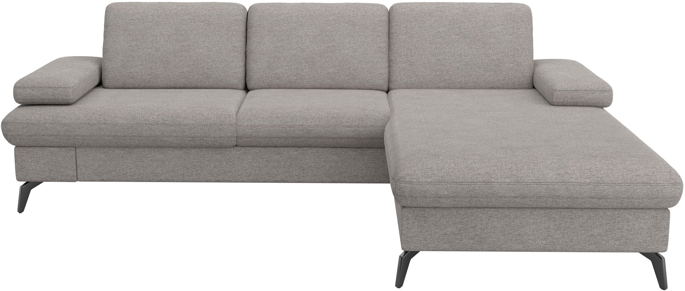 sit&more Ecksofa »Morris Jubi L-Form«, inkl. Armteilfunktion und 1 Zierkissen, wahlweise mit Bettfunktion