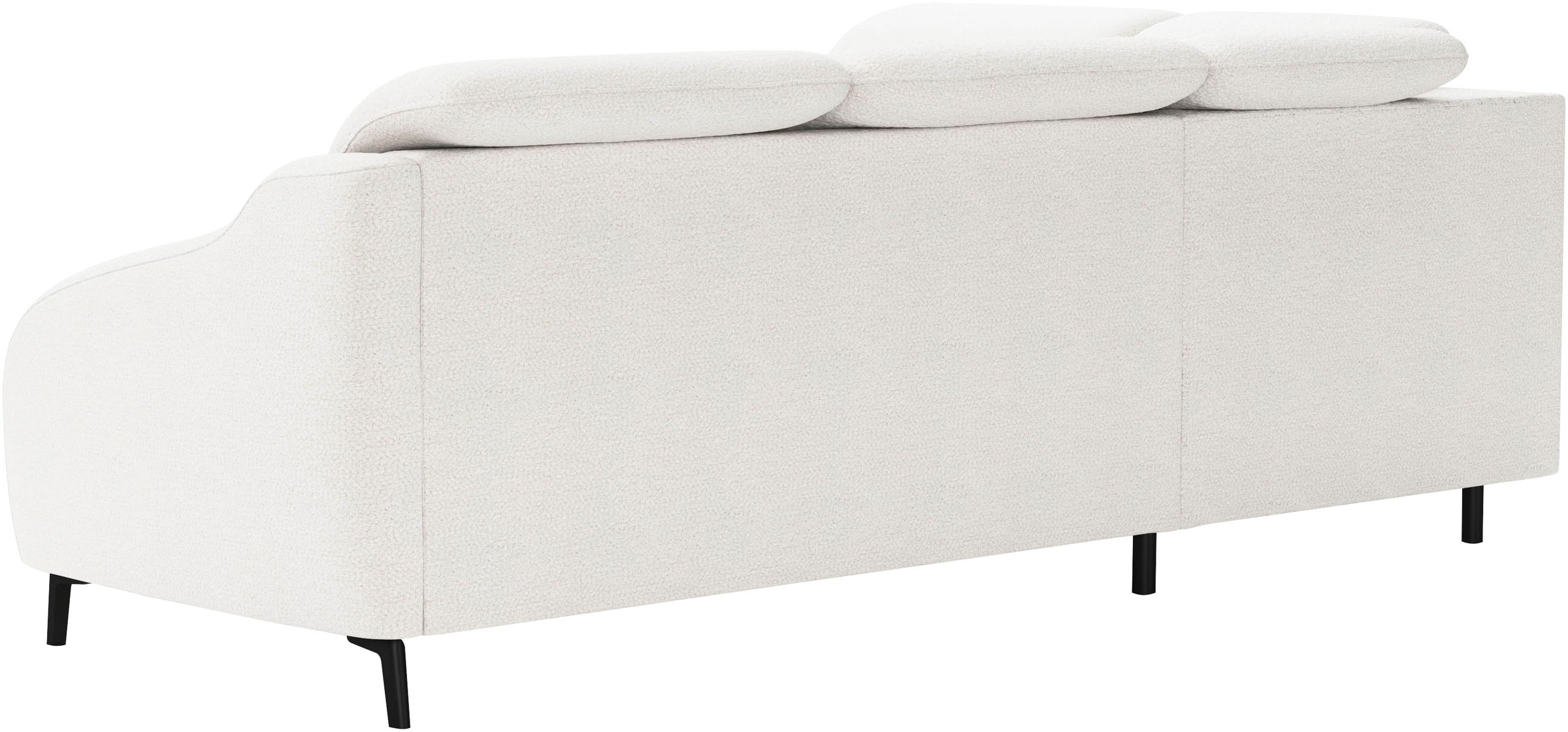Ecksofa SIT & MORE "Blues L-Form", weiß, B:258cm H:93cm T:249cm, 100% Polyester, Sofas, Ecksofa, wahlweise mit Klapptisch und USB 9