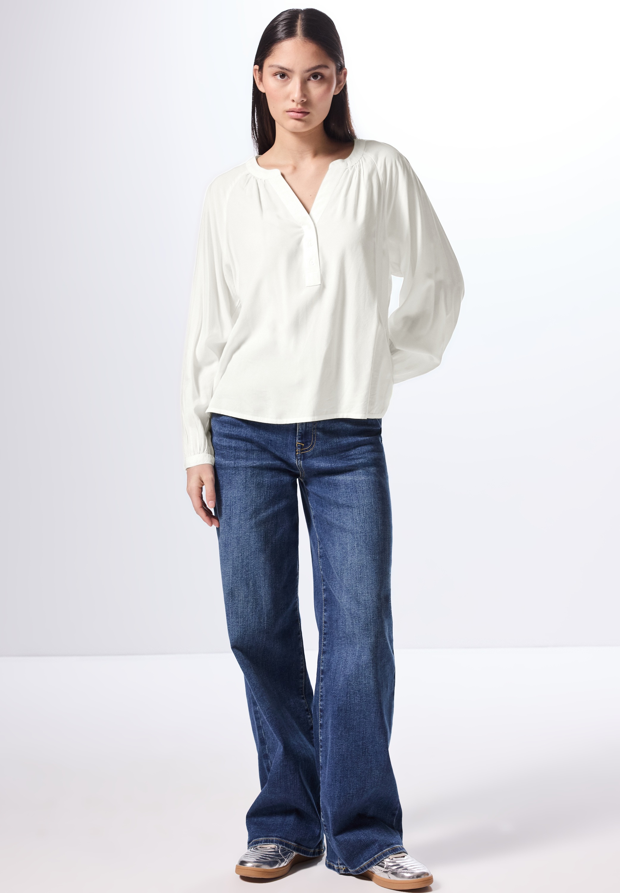 Thumbnail - STREET ONE STUDIO Langarmbluse aus softer Viskose