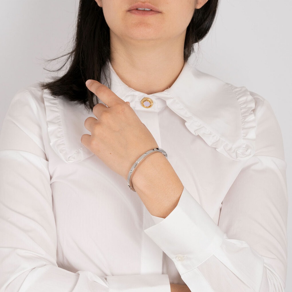 Lotus Armreif »Ionic« mit Glasstein