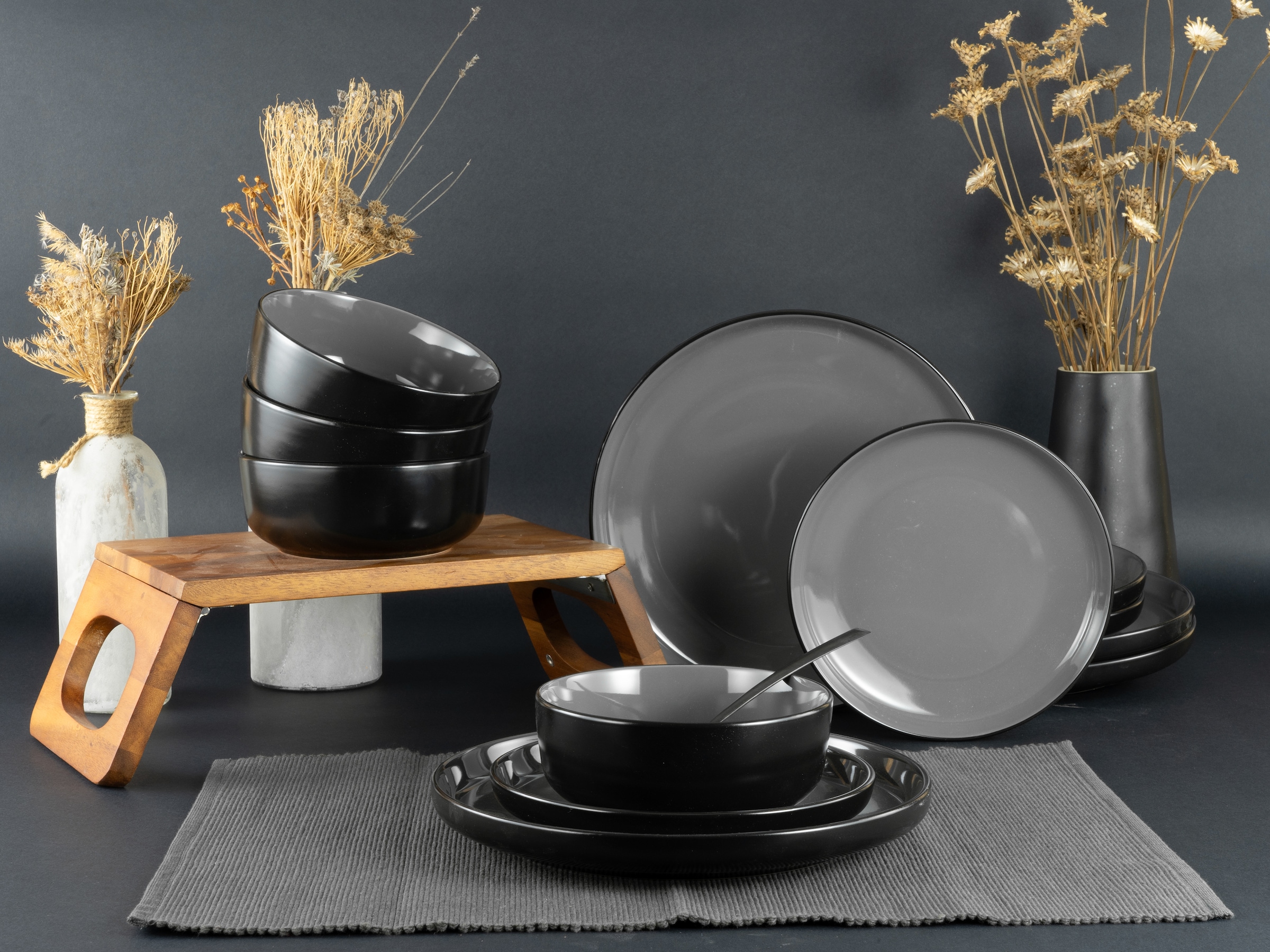 my home Tafelservice "Teller Set, modernes Geschirr-Set, Service Östra Gred günstig online kaufen