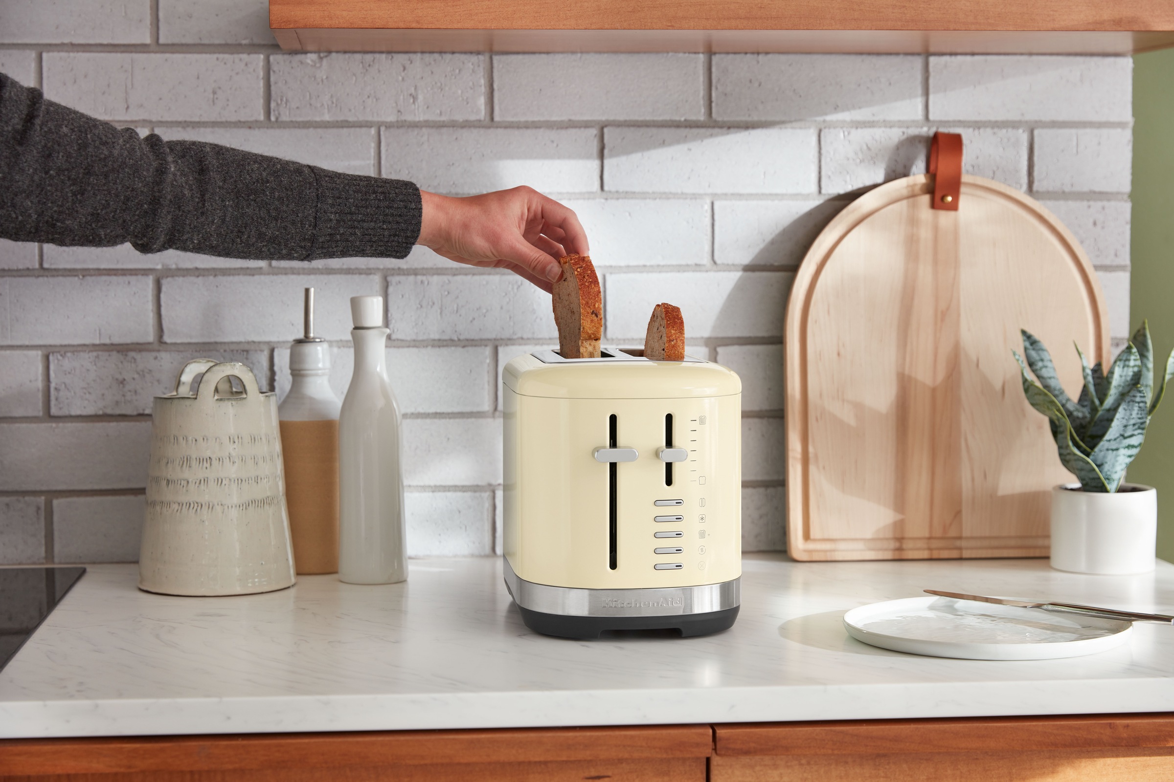 KitchenAid Toaster »5KMT2109EAC creme«, 2 Schlitze, 980 W