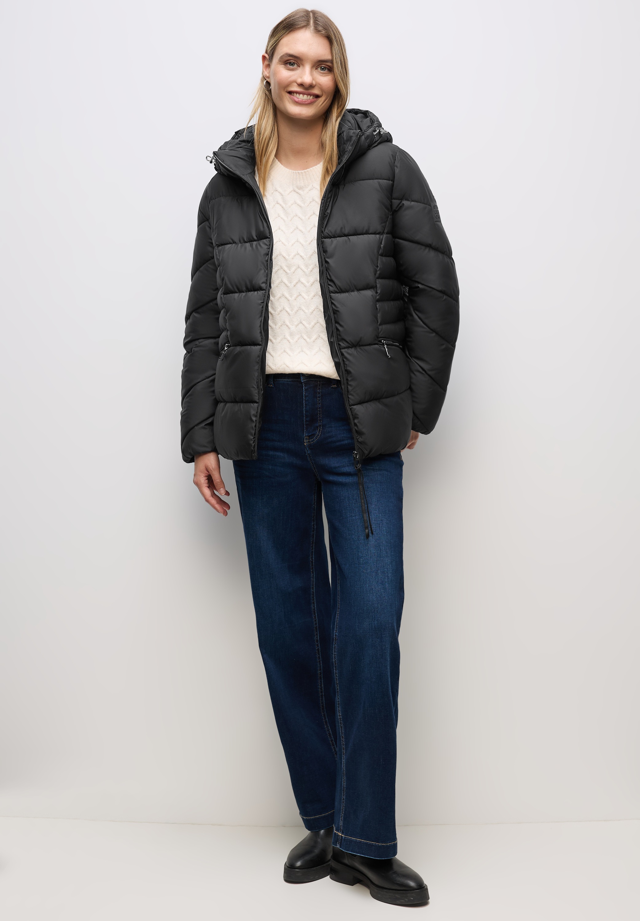 STREET ONE Steppjacke, mit Kapuze, mit Kapuze