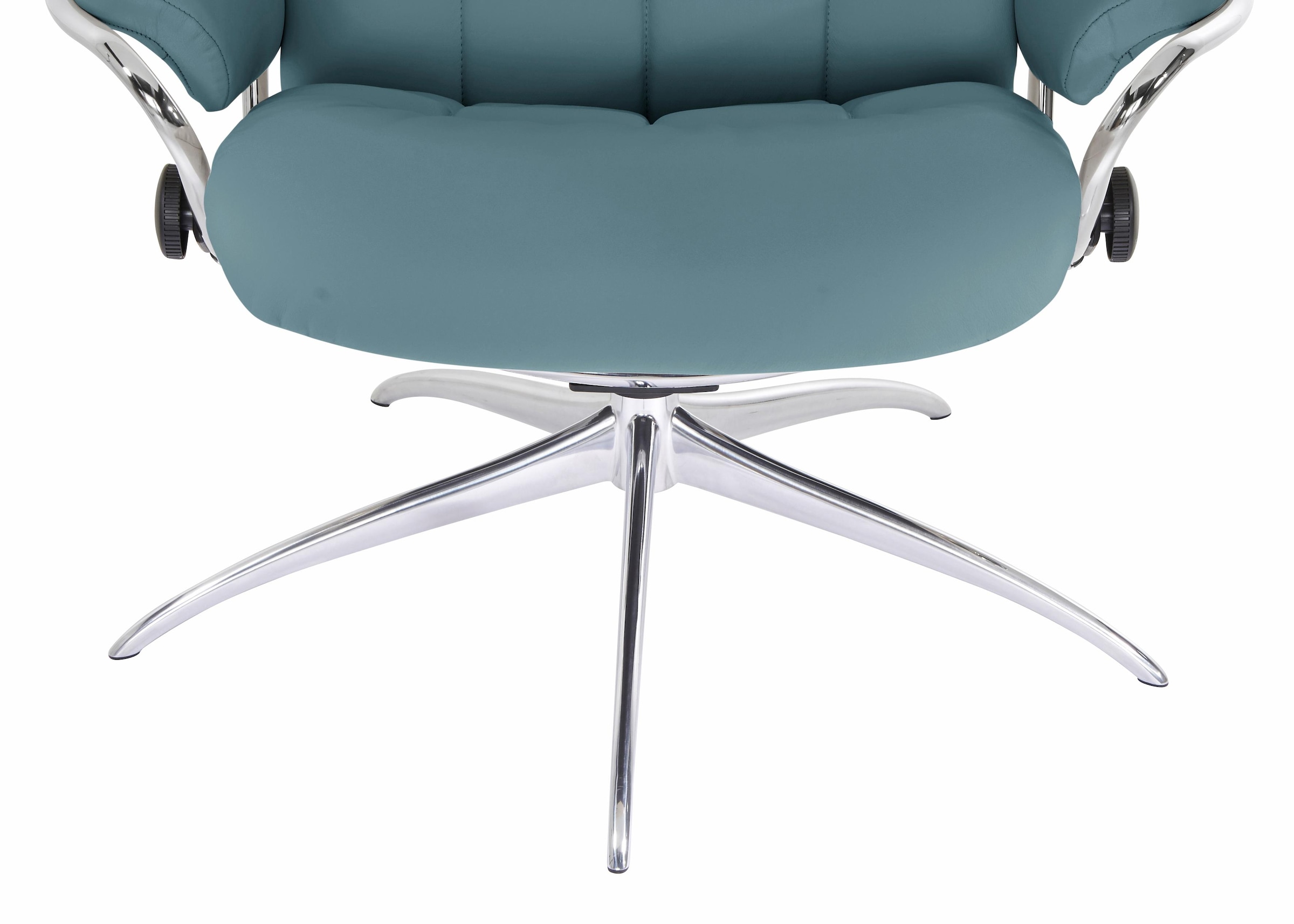 Stressless® Relaxsessel »London«, (Set, Relaxsessel mit Hocker), mit Hocker, High Back, mit Star Base, Gestell Chrom