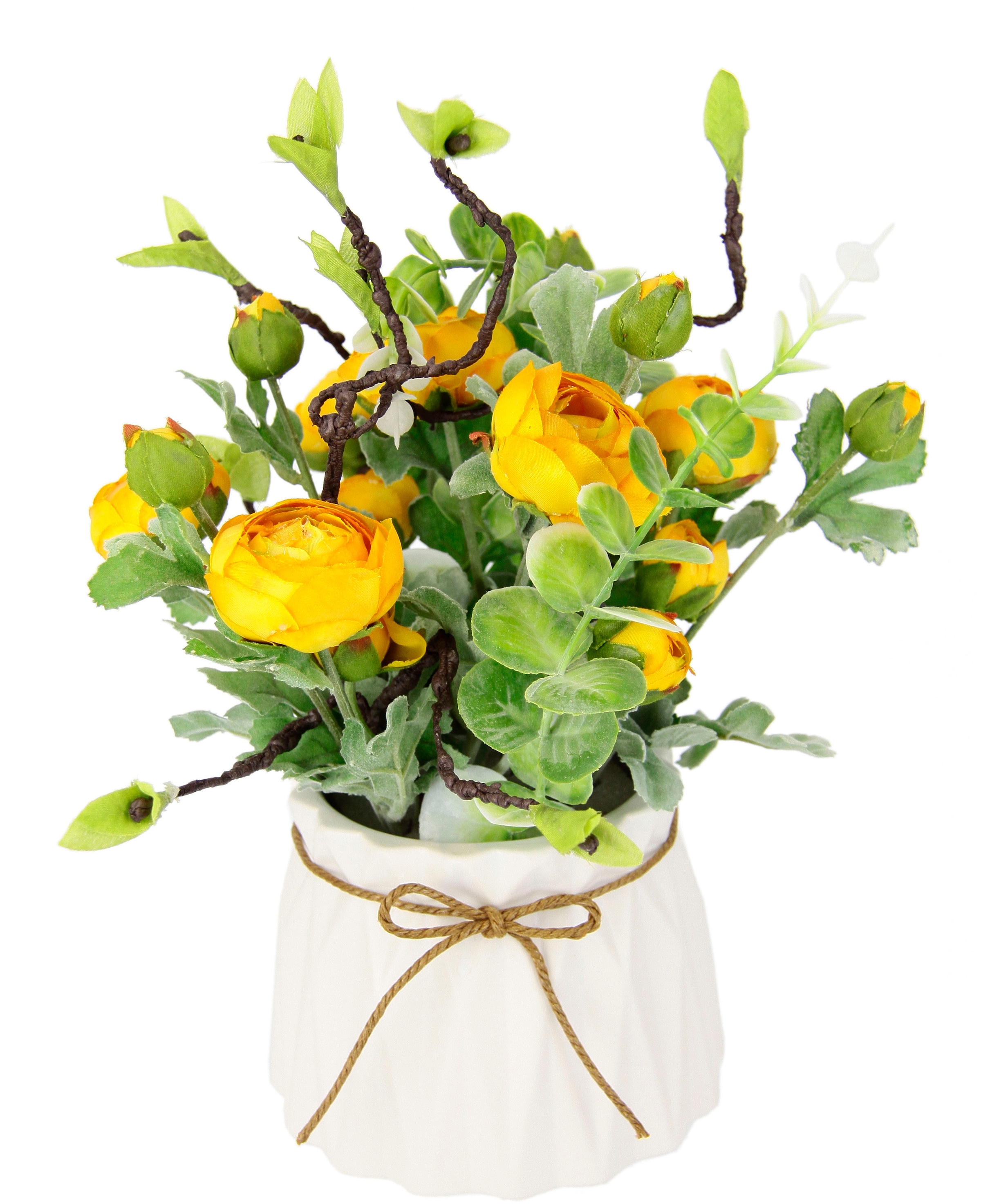 I.GE.A. Kunstblume »Ranunkeln«, Frühlingsblume aus Keramik | Topf Gesteck Arrangement bestellen Im BAUR Künstliche
