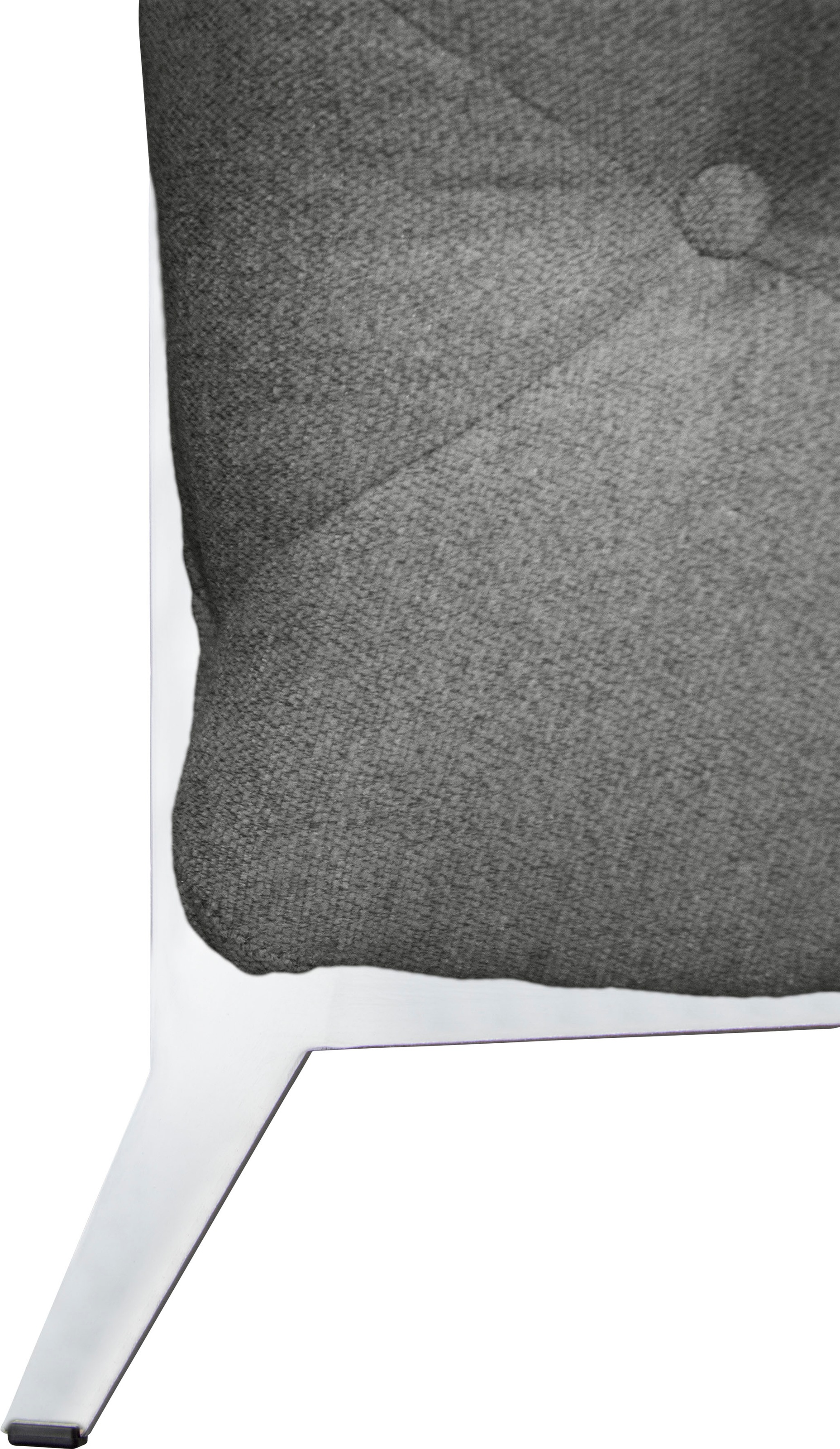 Leonique Chesterfield-Sofa »Amaury L-Form«, moderne Chersterfield-Optik, Breite 262 cm, Fußfarbe wählbar