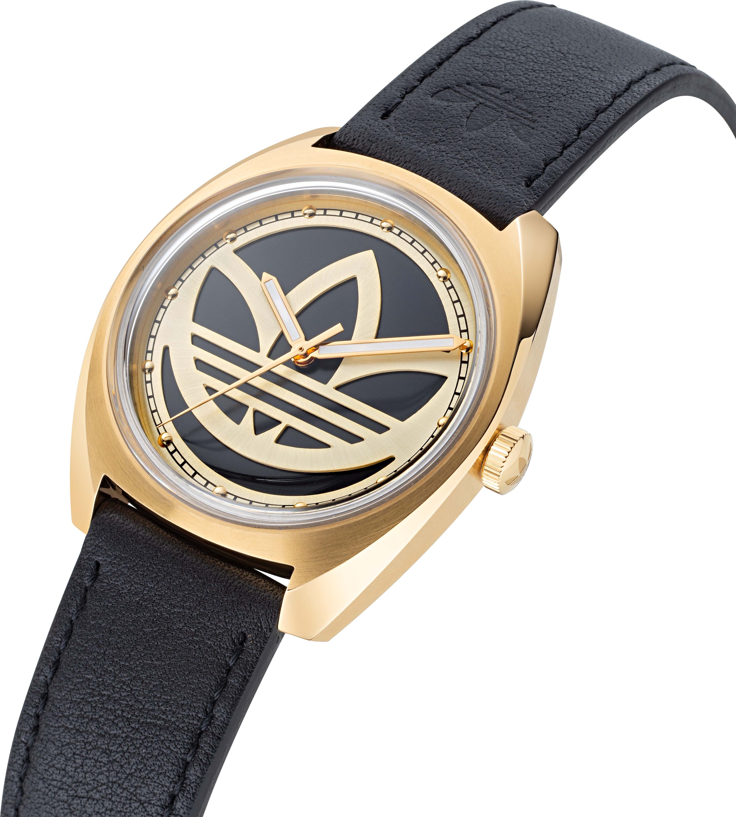 adidas Originals Quarzuhr »EDITION ONE«, Armbanduhr, Damenuhr, Herrenuhr, unisex, analog, Lederarmband