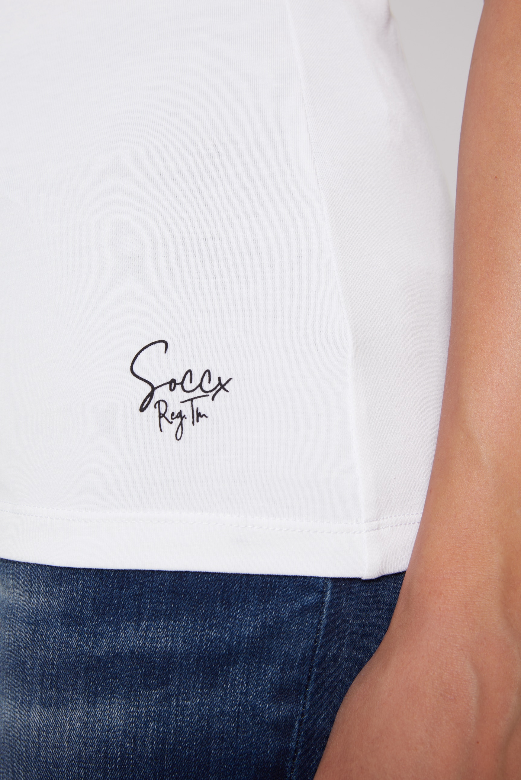 SOCCX Tanktop, mit Elasthan-Anteil