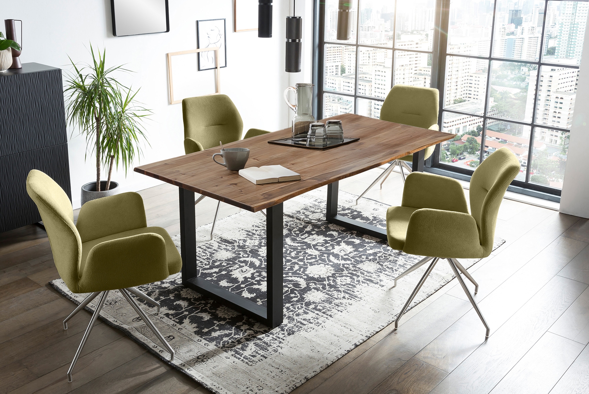 SalesFever Essgruppe "Stilvolle Sitzgruppe" Set, 5 Stk. tlg. 5-teiliges Set günstig online kaufen