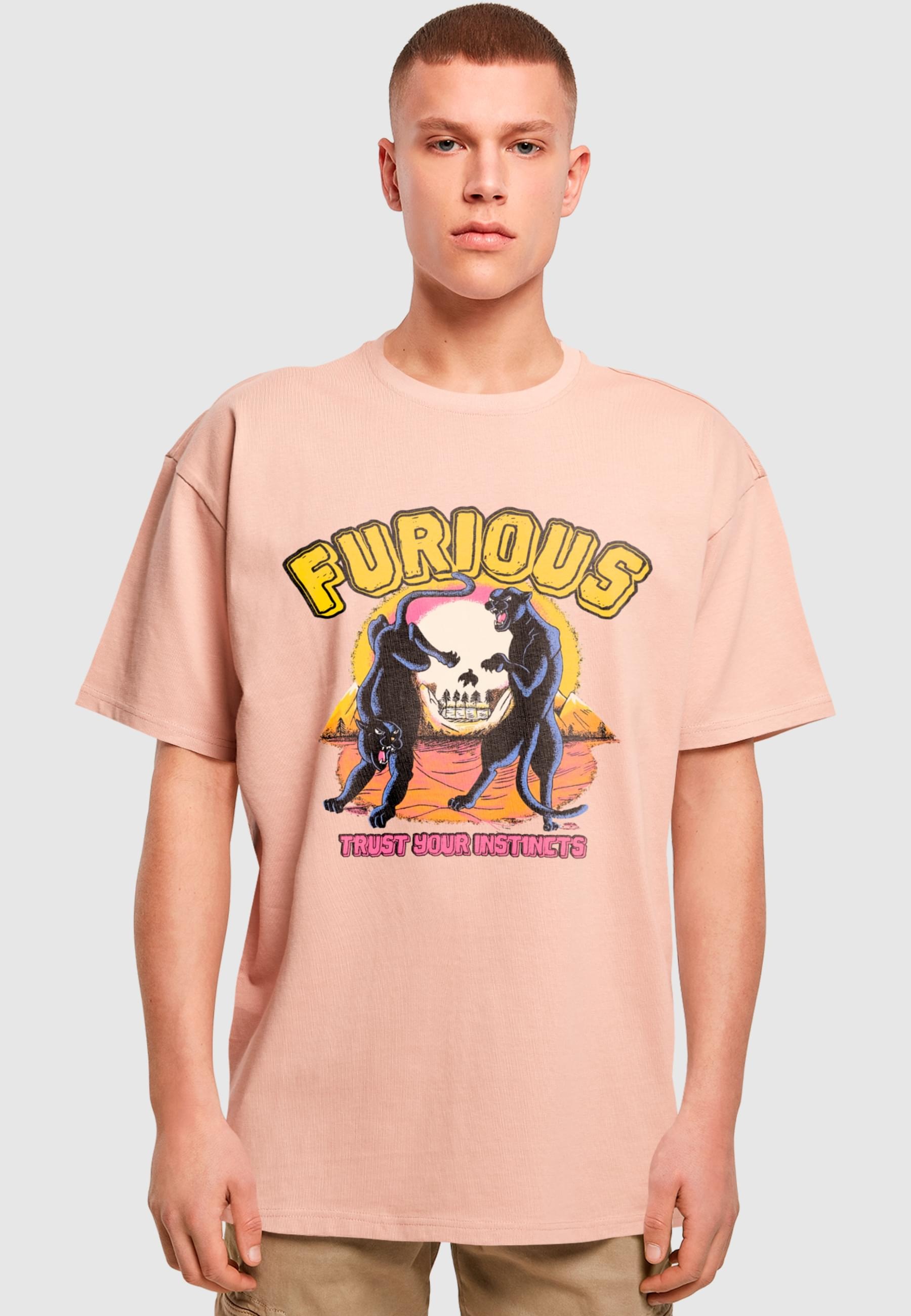 2Y Studios T-Shirt »2Y Studios Herren Furious Oversize Tee«, (1 tlg.)