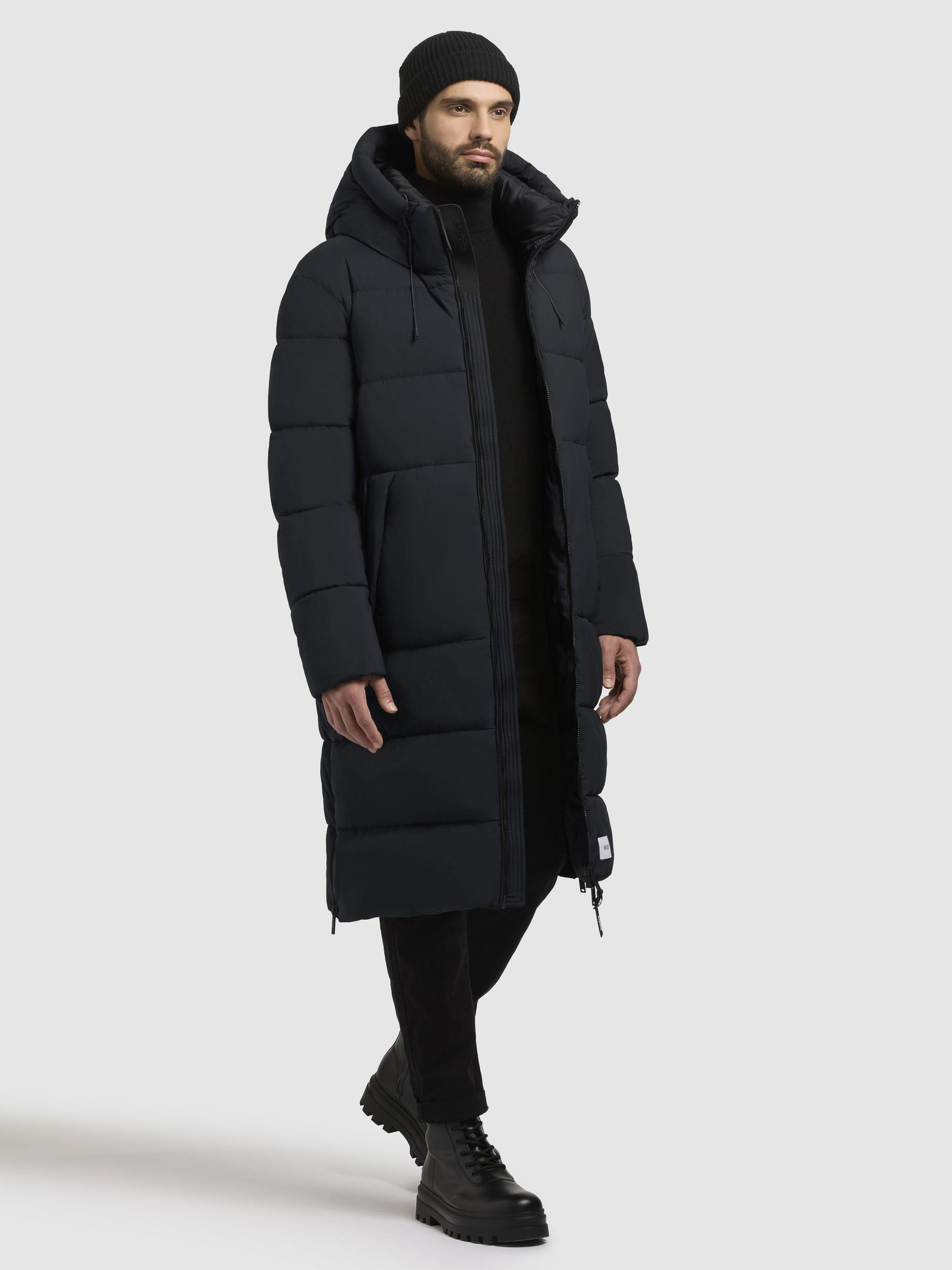 khujo Steppmantel »Rigo Matt-YM« Warmer Herren Puffermantel mit Rucksack-Trägern