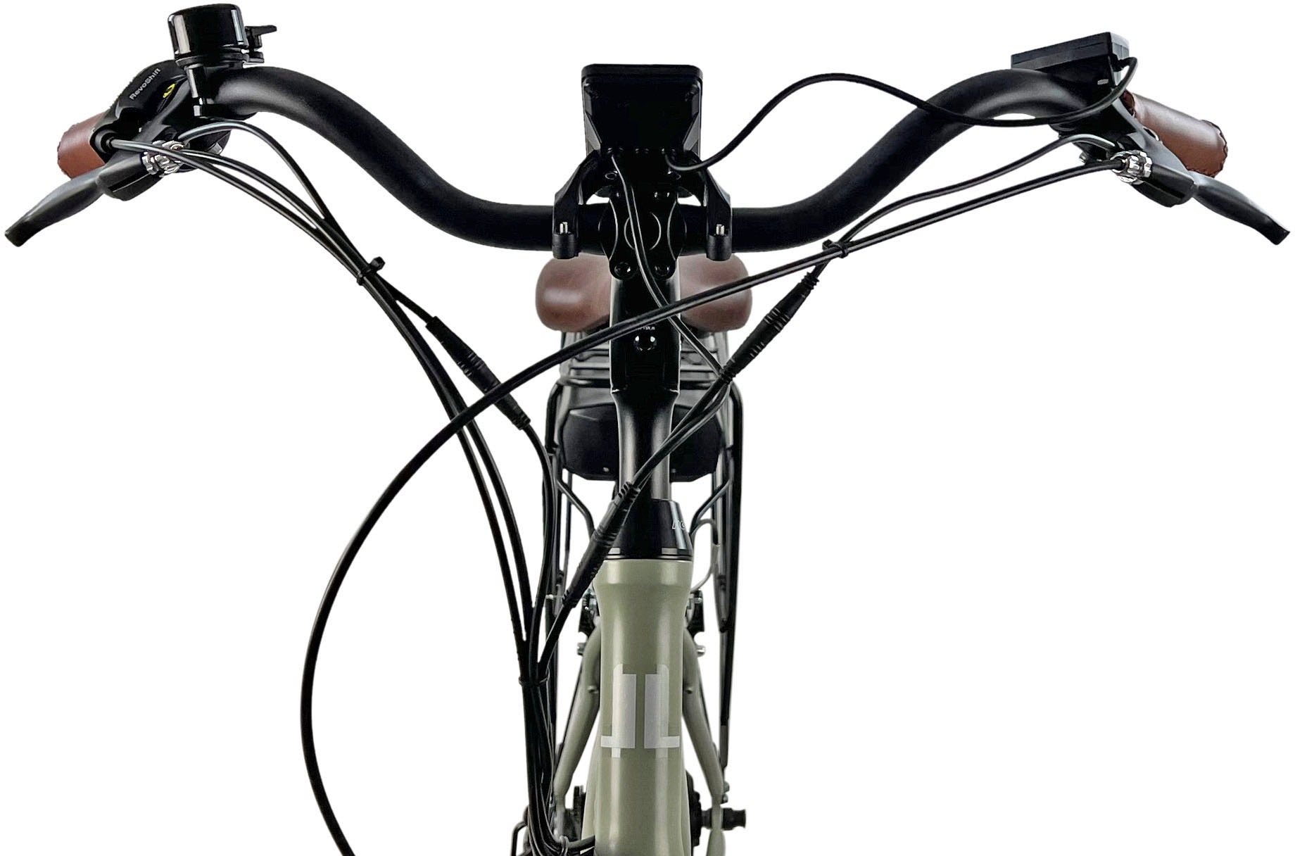 LLobe E-Bike »City E-Bike 28" County grün«, Shimano, Altus, Heckmotor 250 W