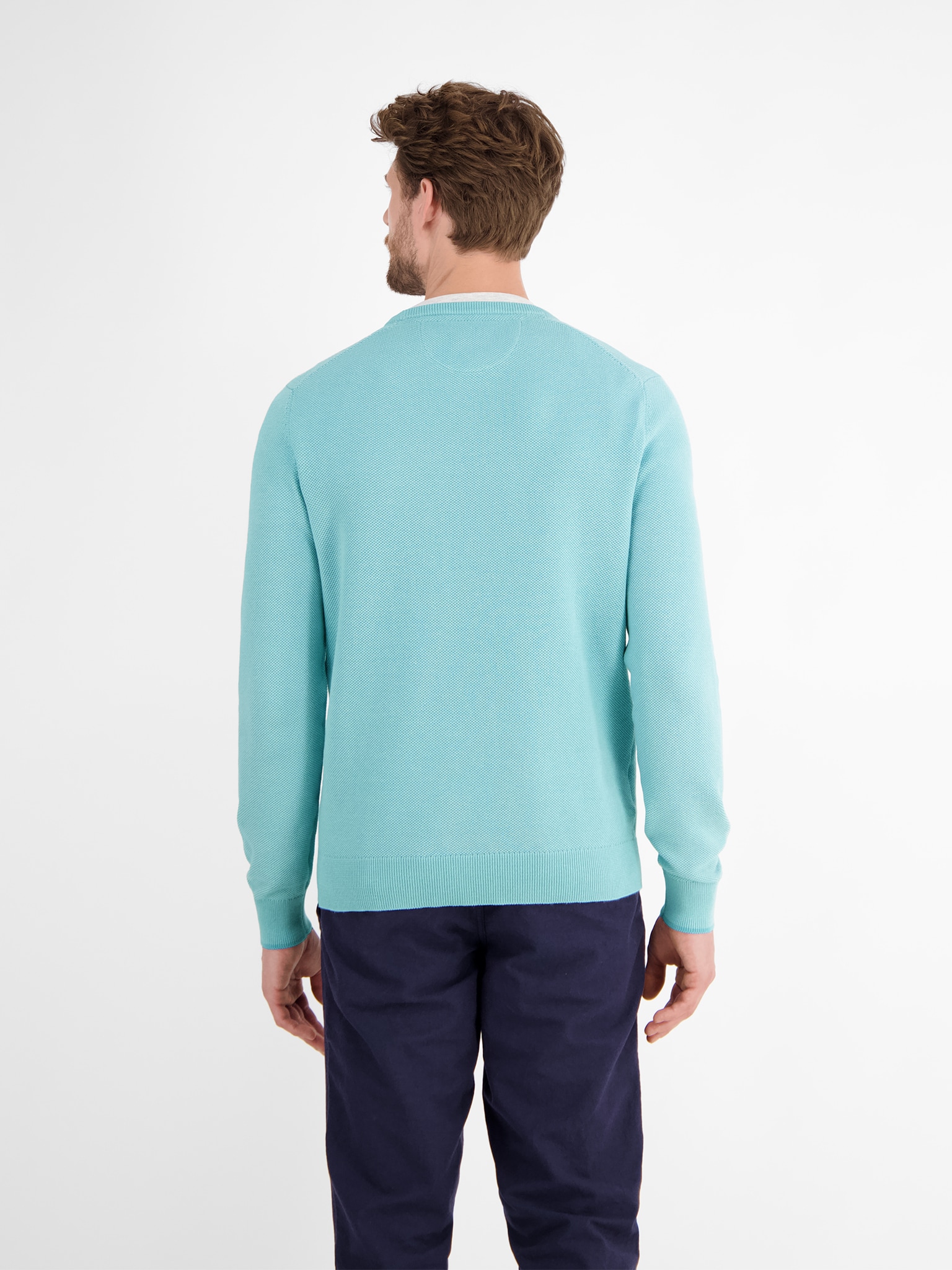 LERROS Strickpullover, mit Logo Stickerei