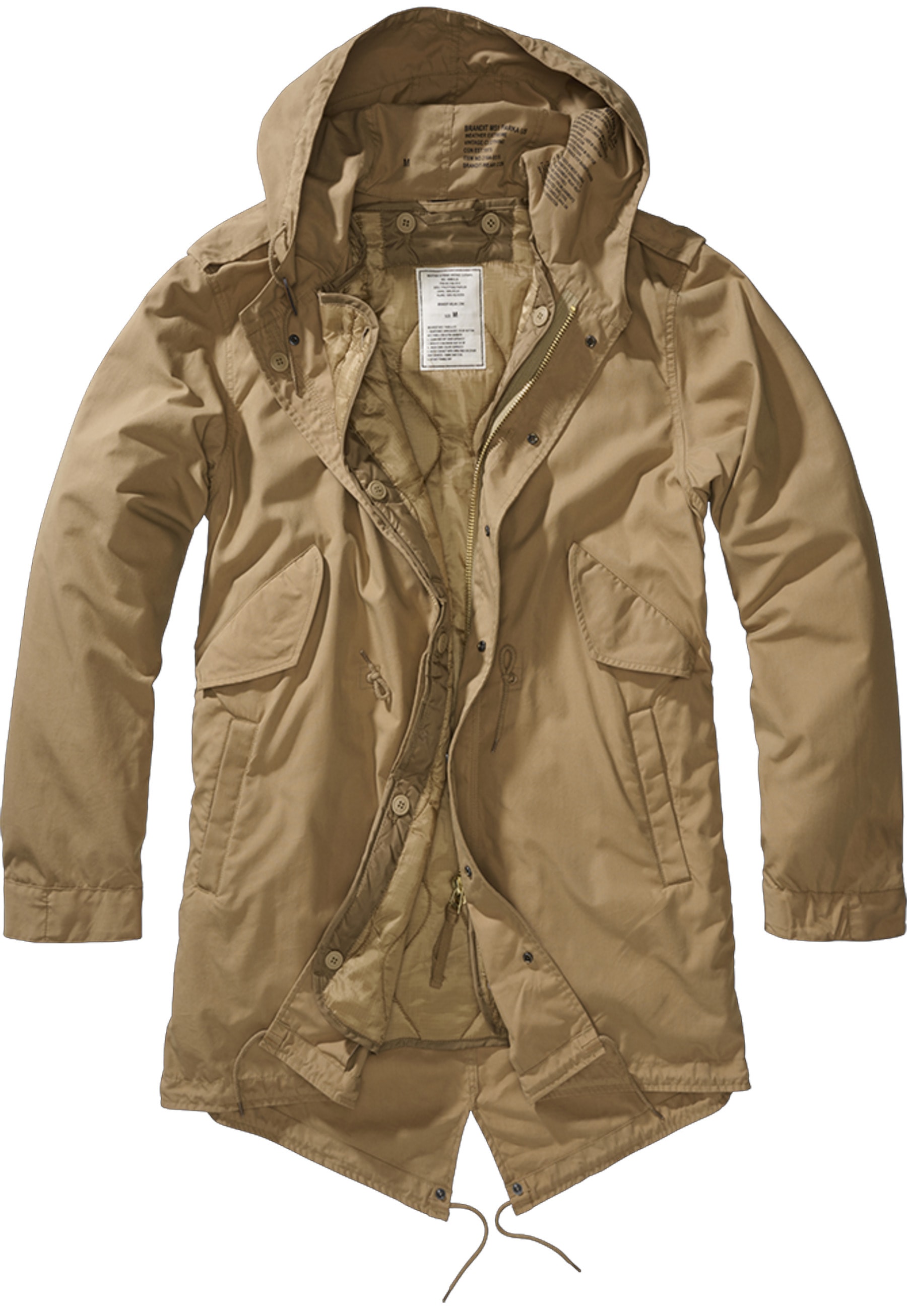 Brandit Winterjacke »Brandit Herren M51 US Parka« 1 Stk. tlg. mit Kapuze