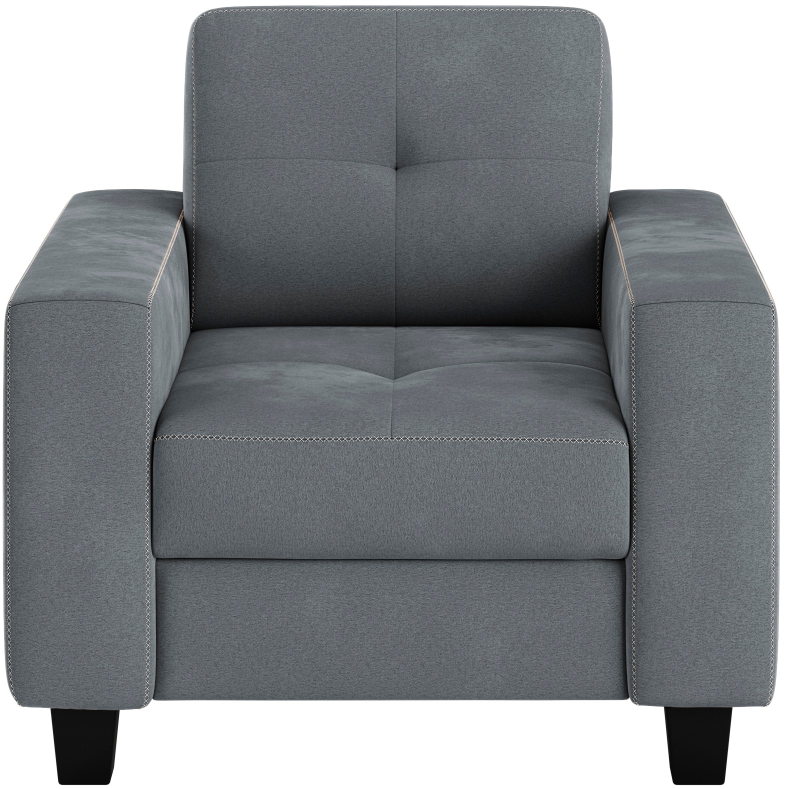 Home affaire Sessel "Varese" Kreuznaht in beige günstig online kaufen