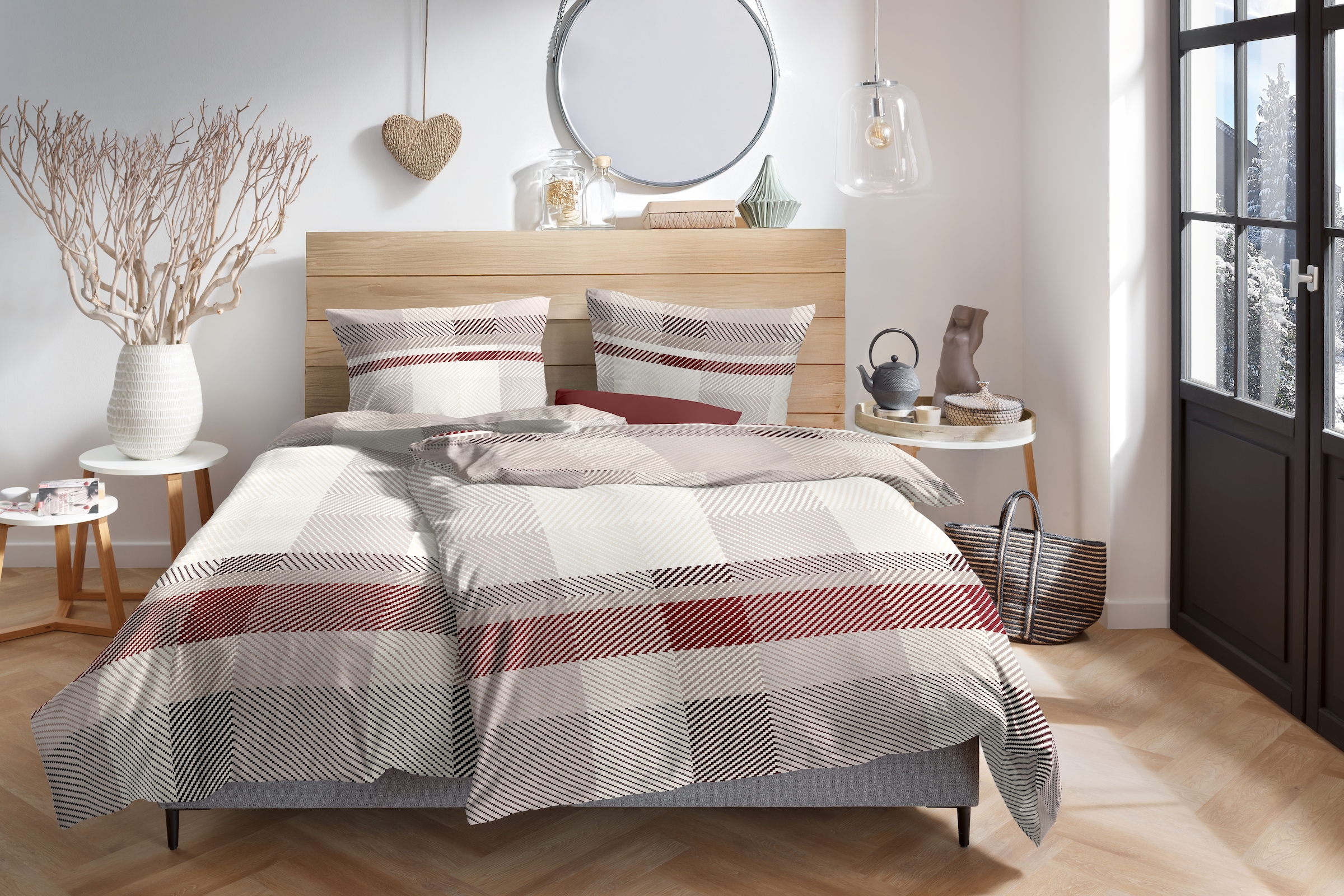 Primera Bettwäsche »Karo« 2 100 % Baumwolle Standard 100 nach Öko-Tex