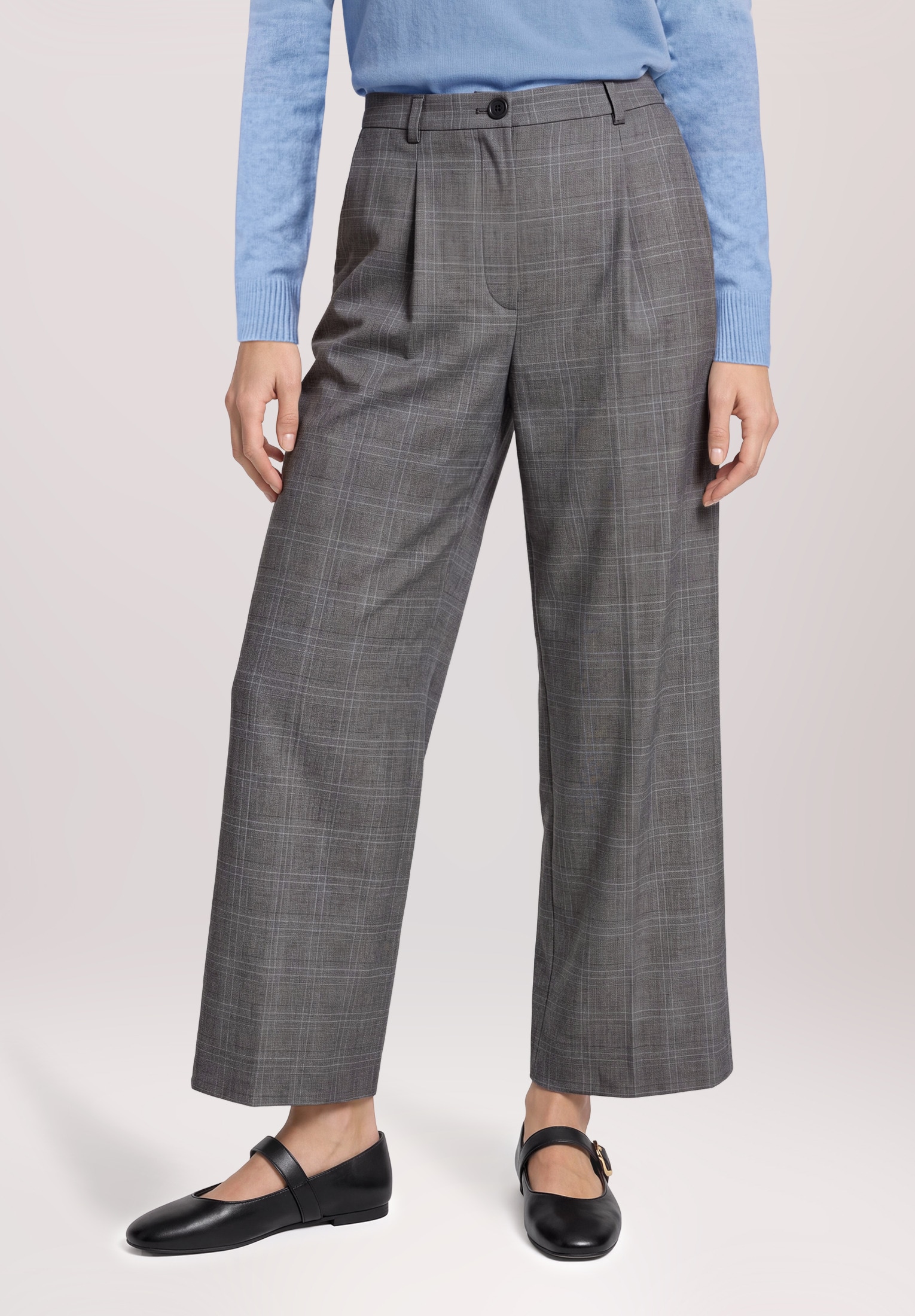 Betty&Co Bundfaltenhose »Damen mit weitem Bein«