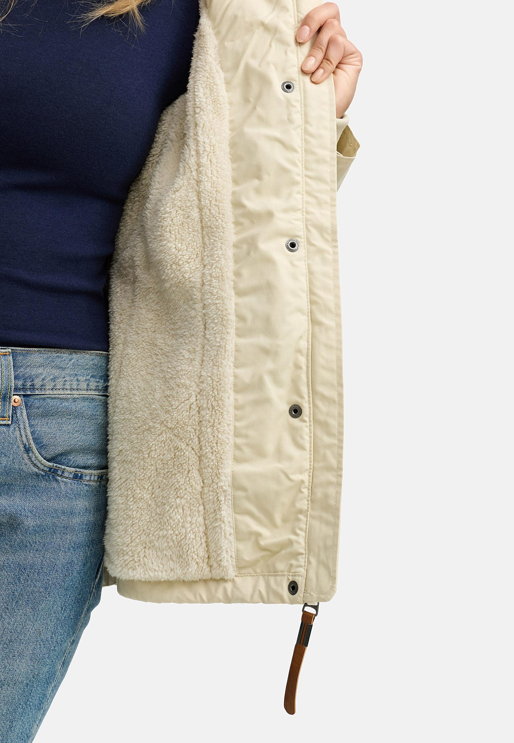 Ragwear Winterjacke »Parkker Warm YOUMODO«, mit Kapuze, Winter Parka mit kuscheligem Teddy-Innenfutter