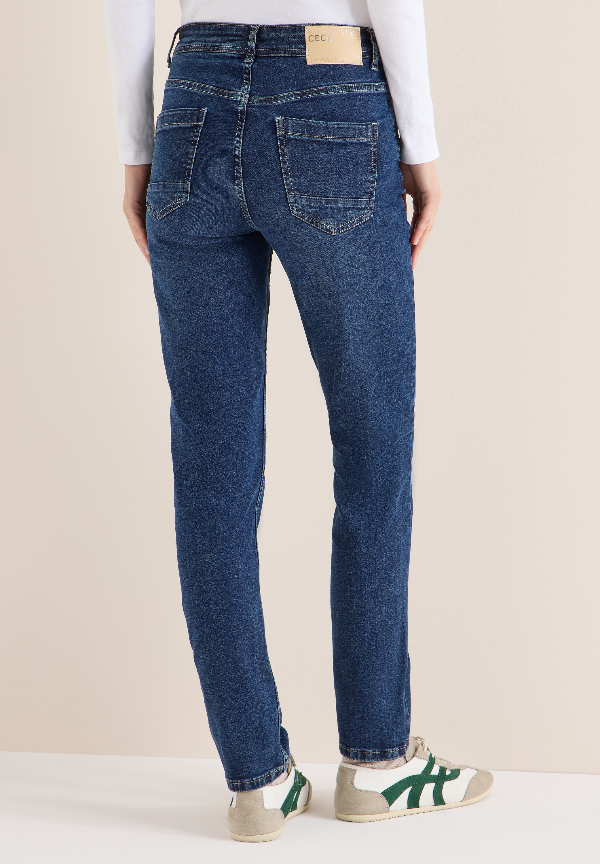 Cecil Slim-fit-Jeans aus Baumwolle mit Stretchanteil günstig online kaufen