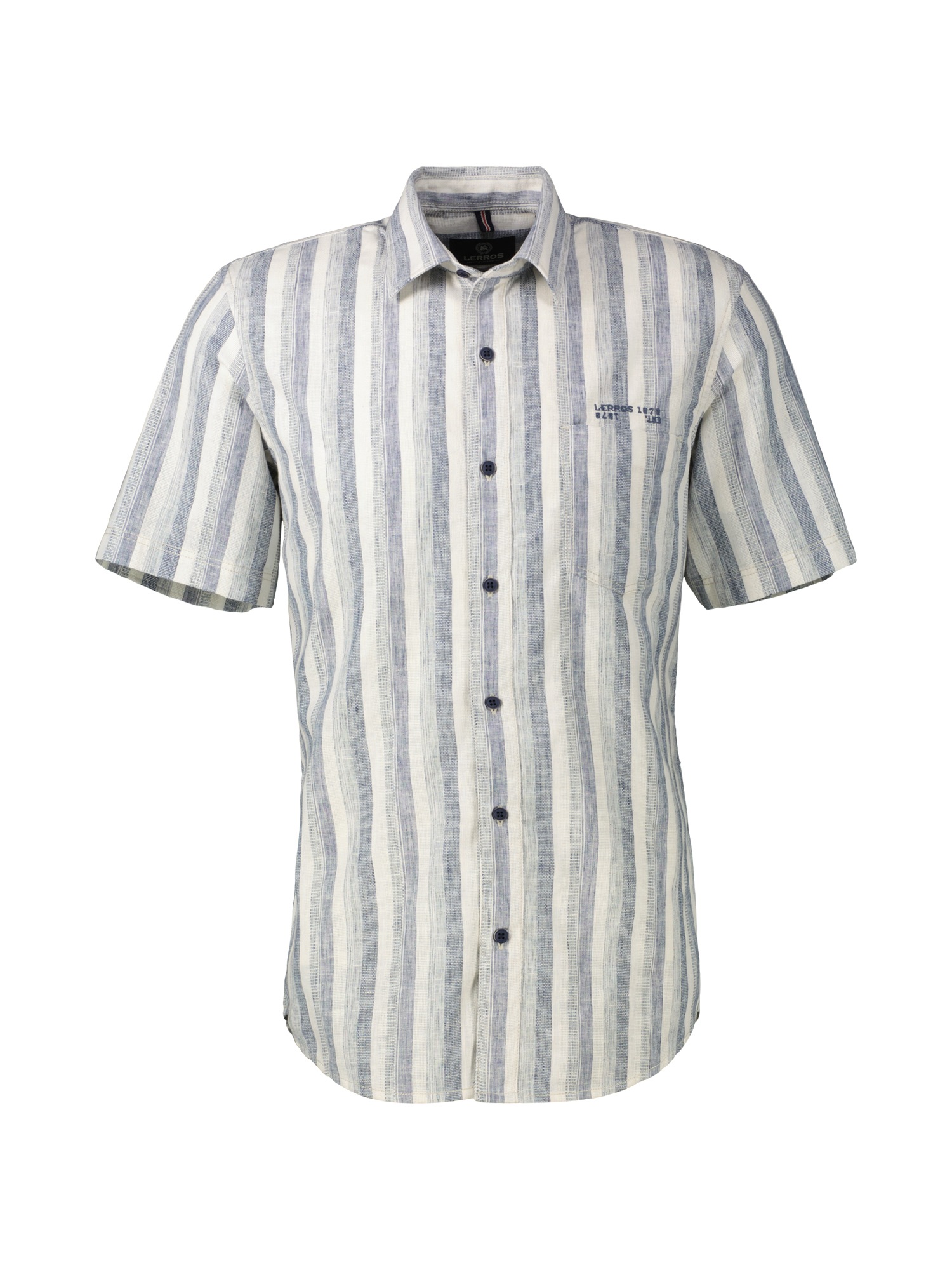 LERROS Kurzarmhemd "Kurzarmhemd in weicher, gestreifter Strukturqualität" günstig online kaufen