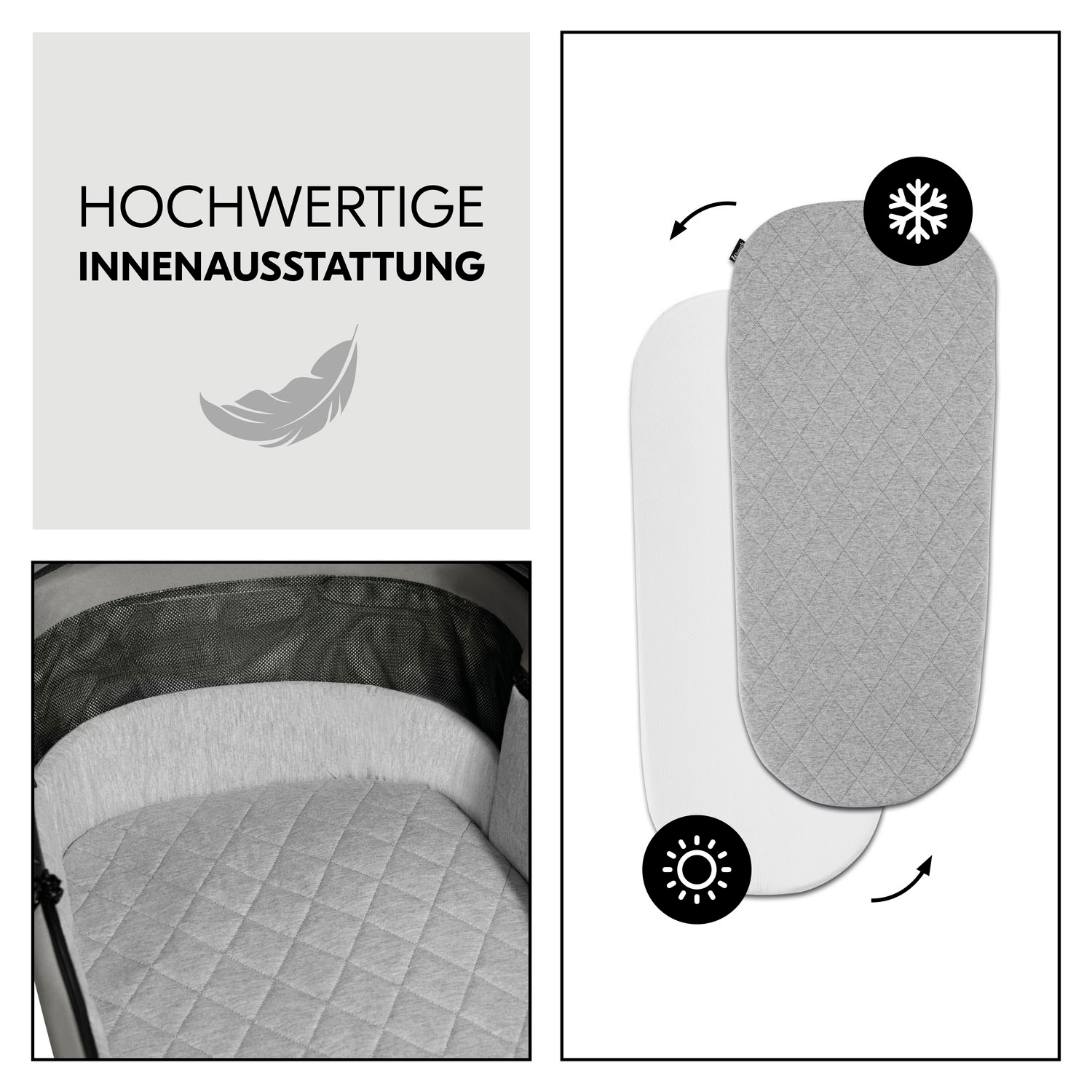 Hauck Kombi-Kinderwagen »Comfort N Care Air«, 22 kg, Belastbarkeit bis 22 kg