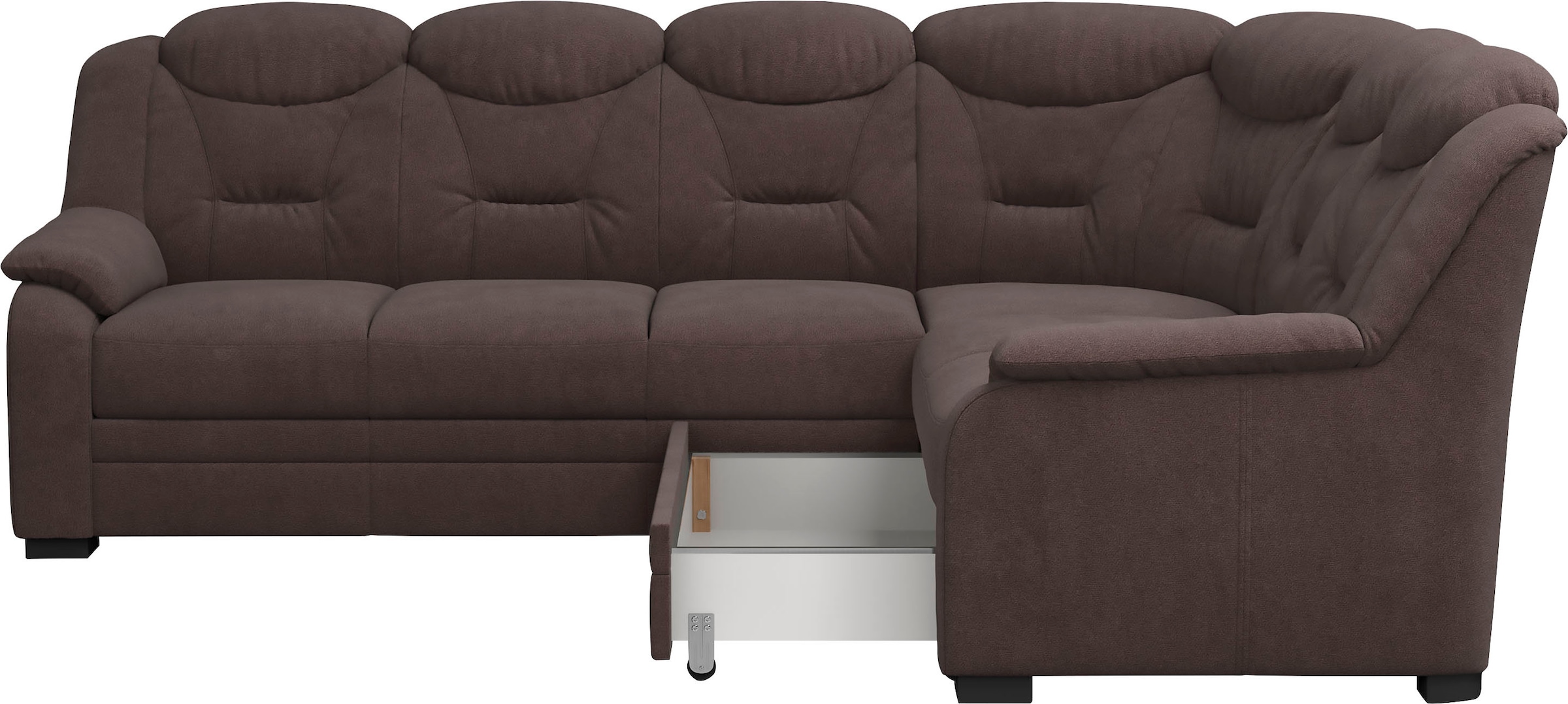 COTTA Ecksofa »Marcus L-Form«, Bequemes Ecksofa in klassischem Design mit hoher Rückenlehne