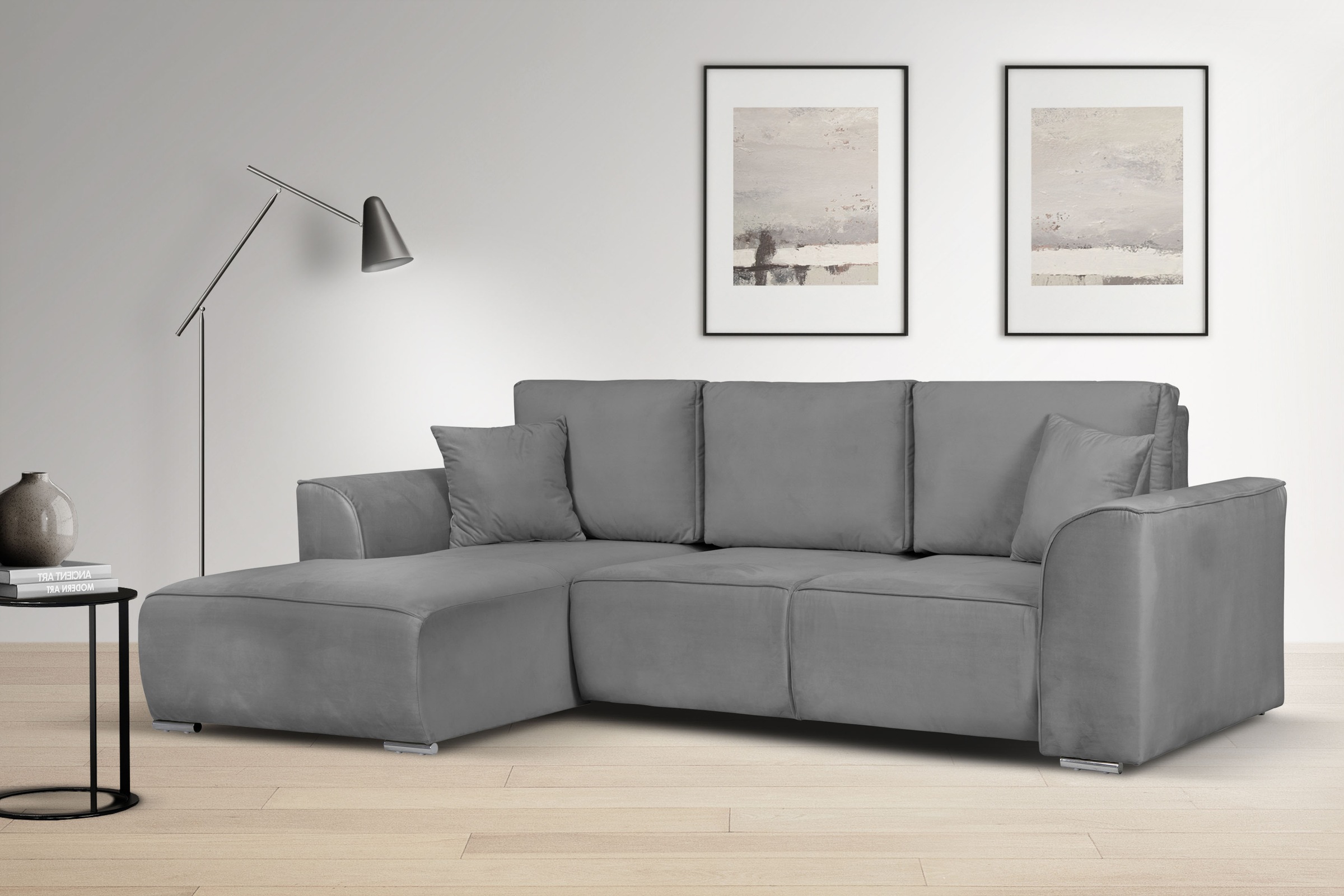 OTTO HOME BEATRICE Corner Sofa Light Gray 4