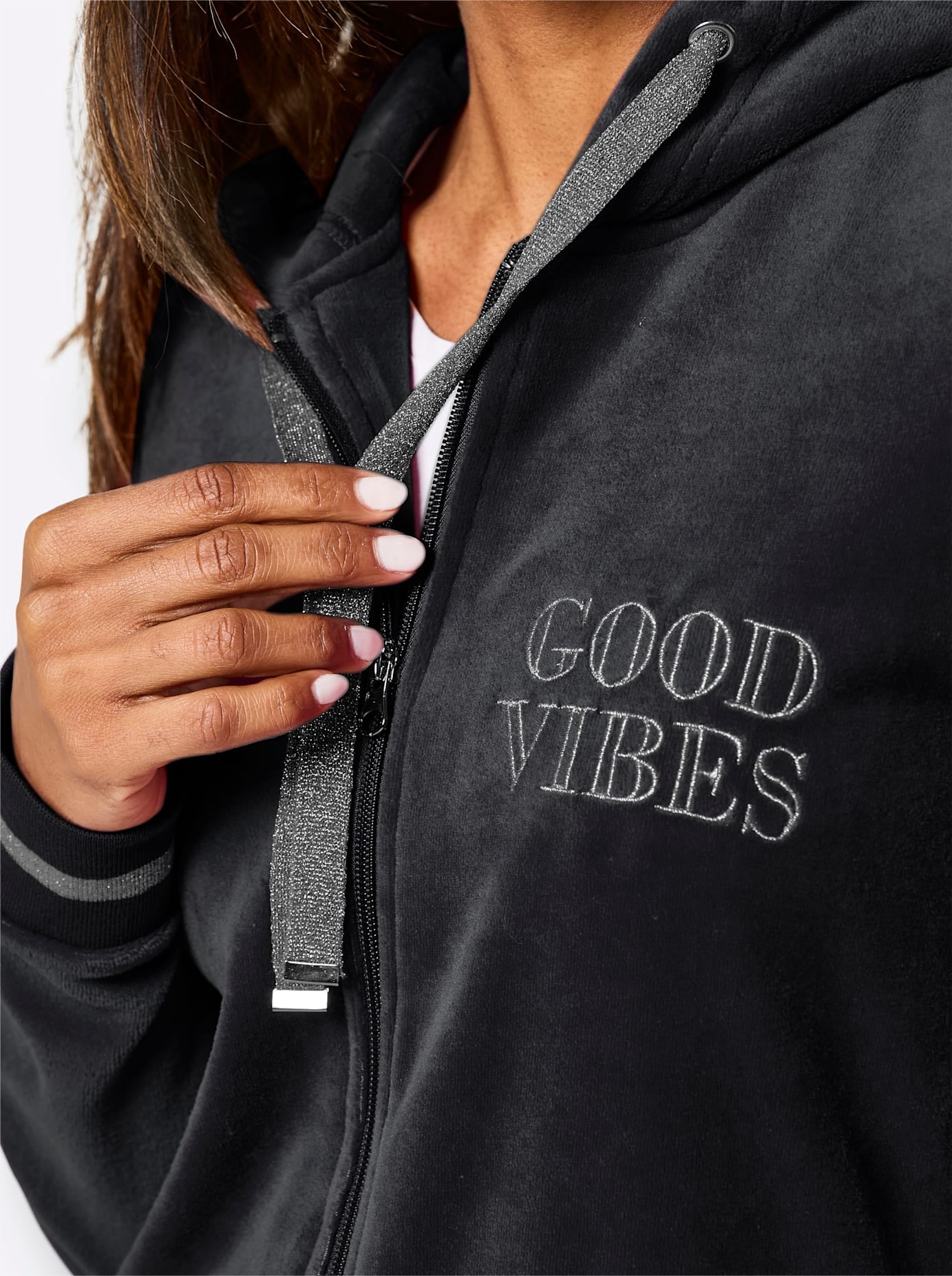 feel good Langjacke mit Kapuze