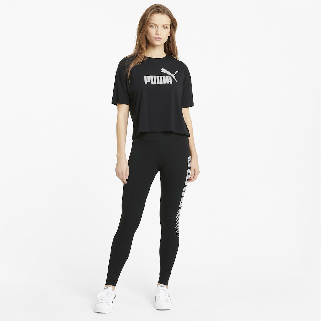 PUMA Crop-Top »Essentials Logo Cropped T-Shirt Damen«