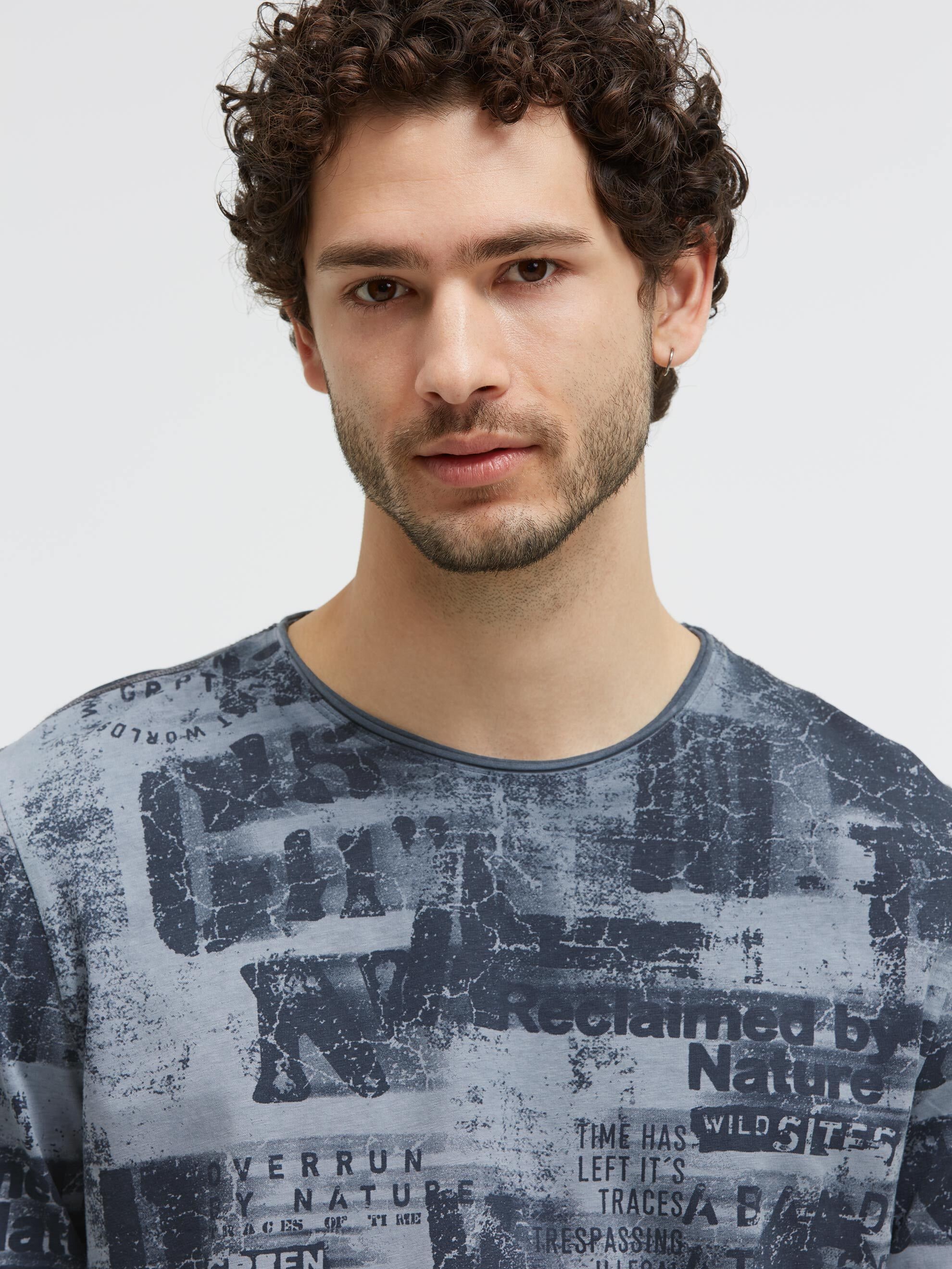 CAMP DAVID Rundhalsshirt mit All Over-Print