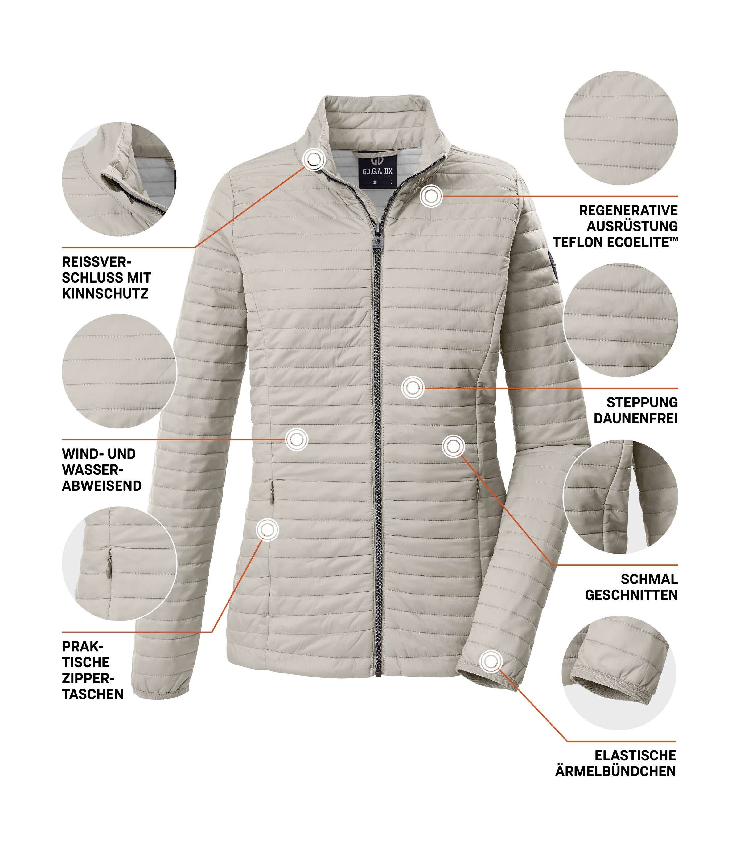 G.I.G.A. DX by killtec Steppjacke »GS 112 WMN QLTD JCKT« Wind- und wasserabweisende, daunenfreie Steppjacke