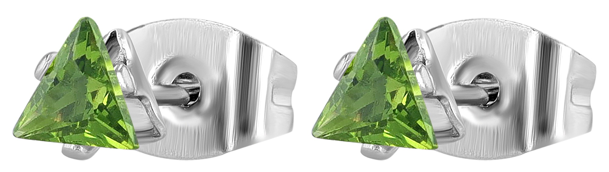 Adelia´s Paar Ohrhänger "Damen Ohrringe – Ohrstecker aus Edelstahl mit Zirk günstig online kaufen