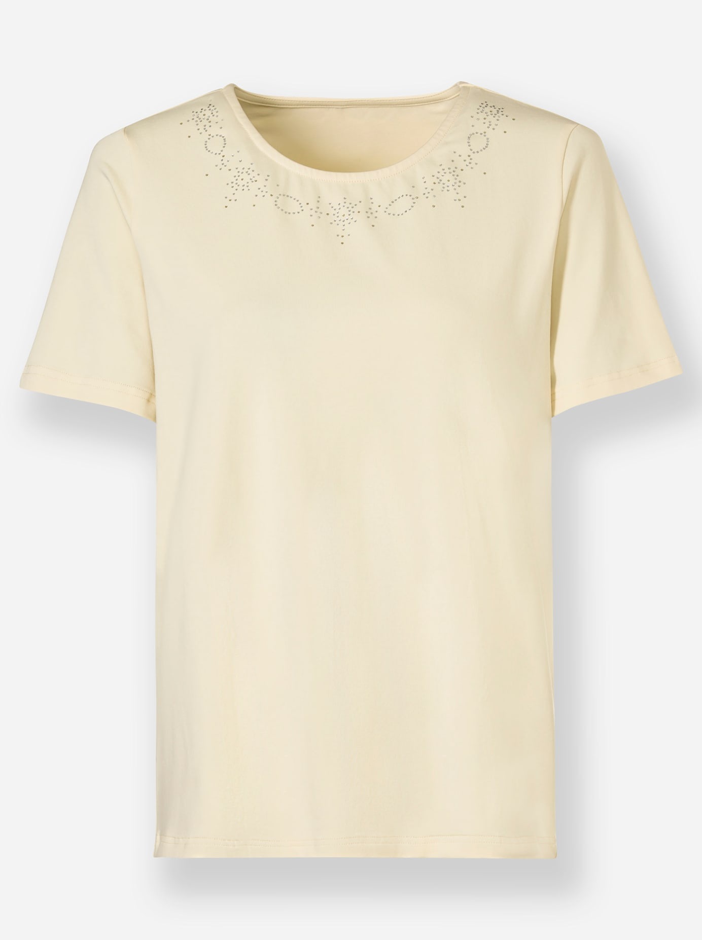 Classic Women's Crew Neck T-Shirt Yellow Size 38 3